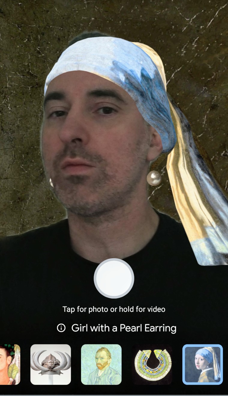 Art Filter Pearl Earring