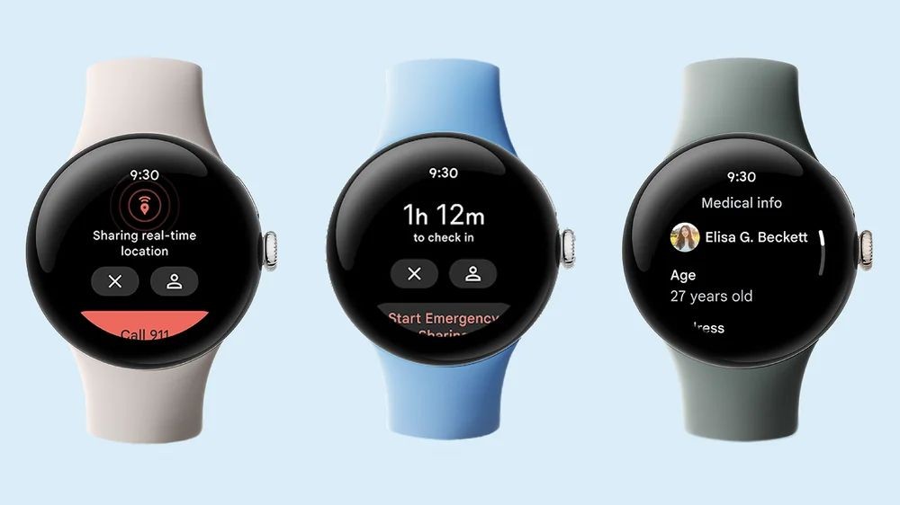 Ba mẫu Google Pixel Watch 2 khác nhau