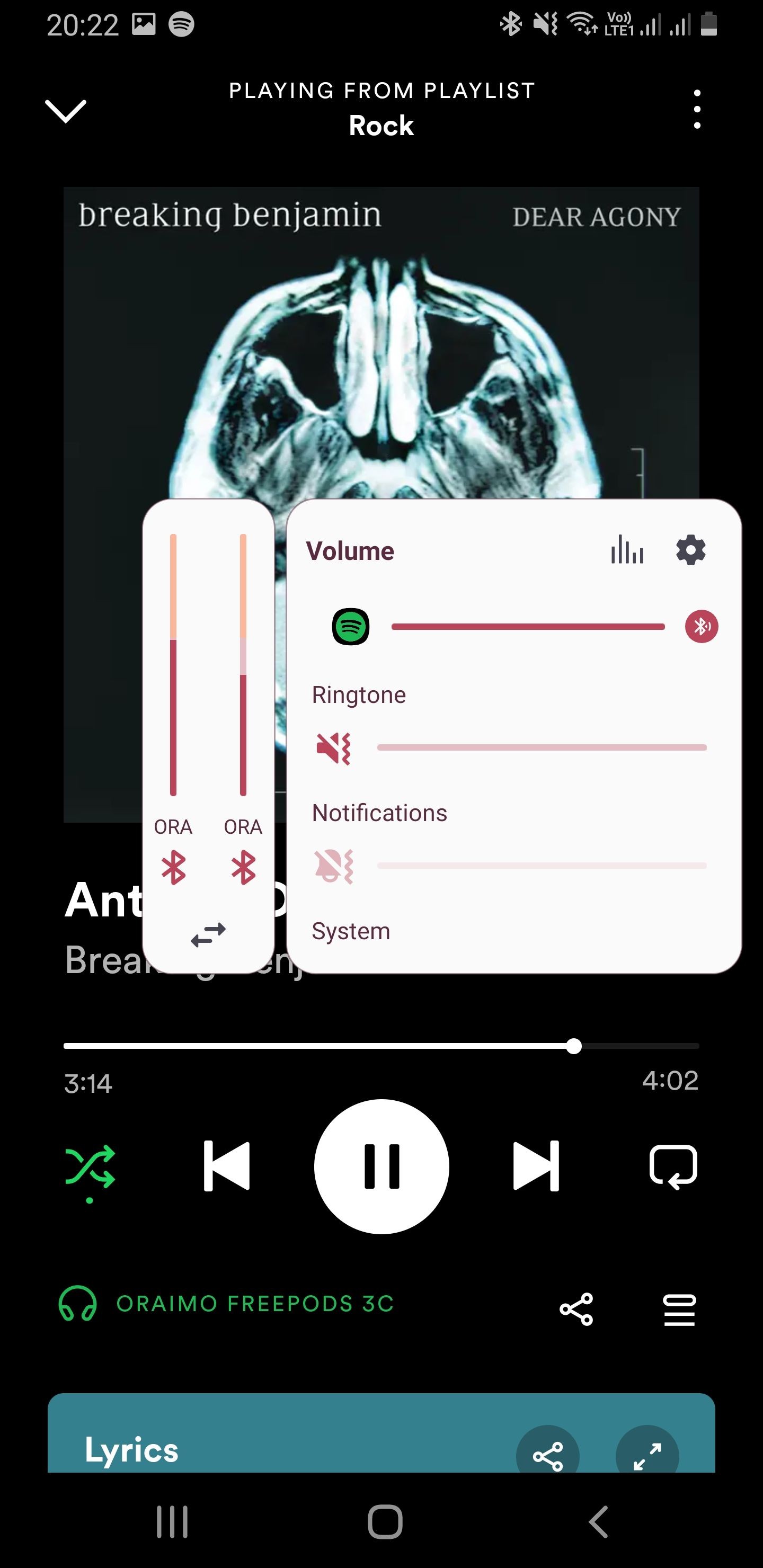 Bảng điều khiển âm lượng của Sound Assistant