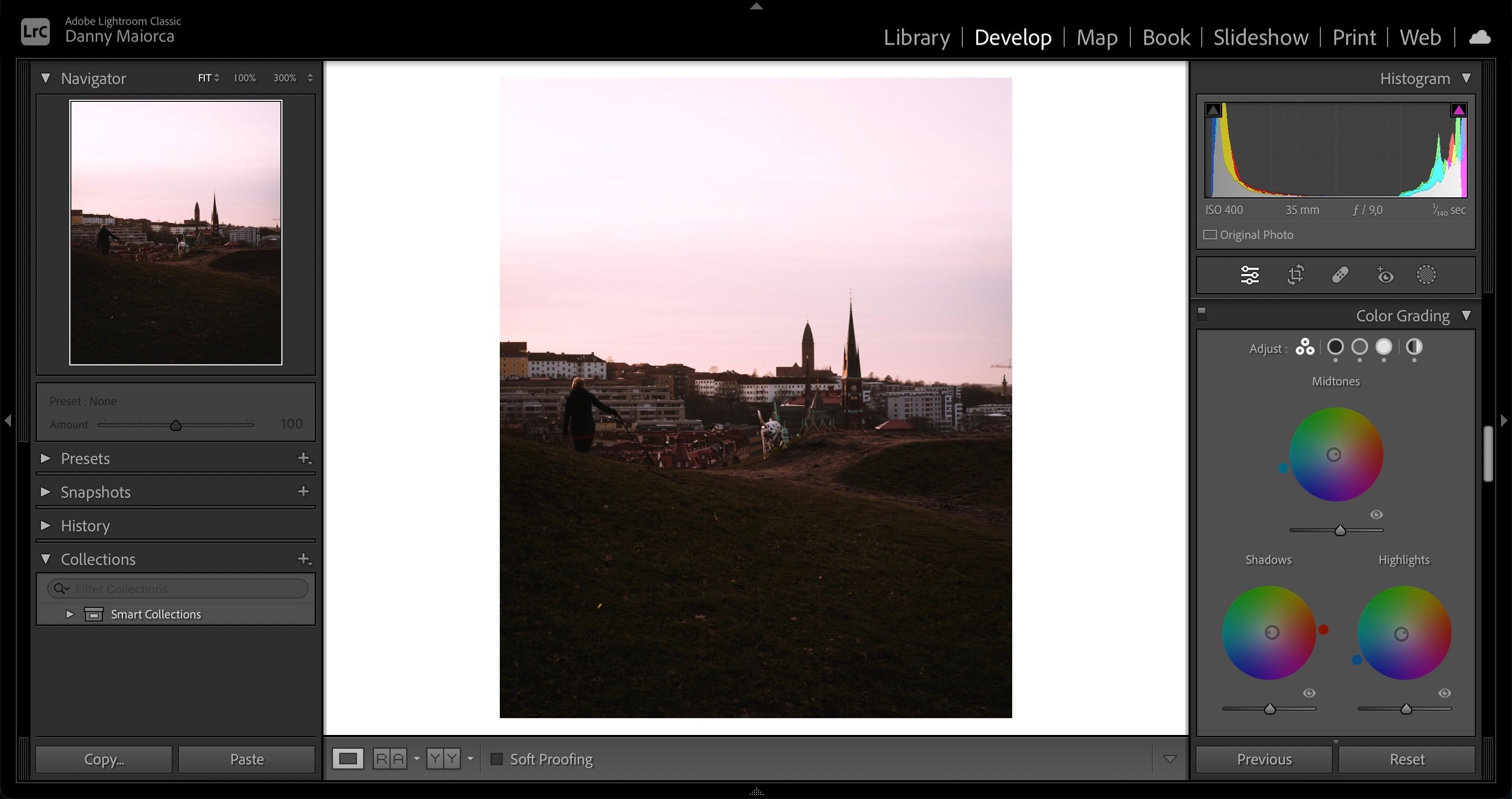 Bánh xe điều chỉnh màu sắc Lightroom