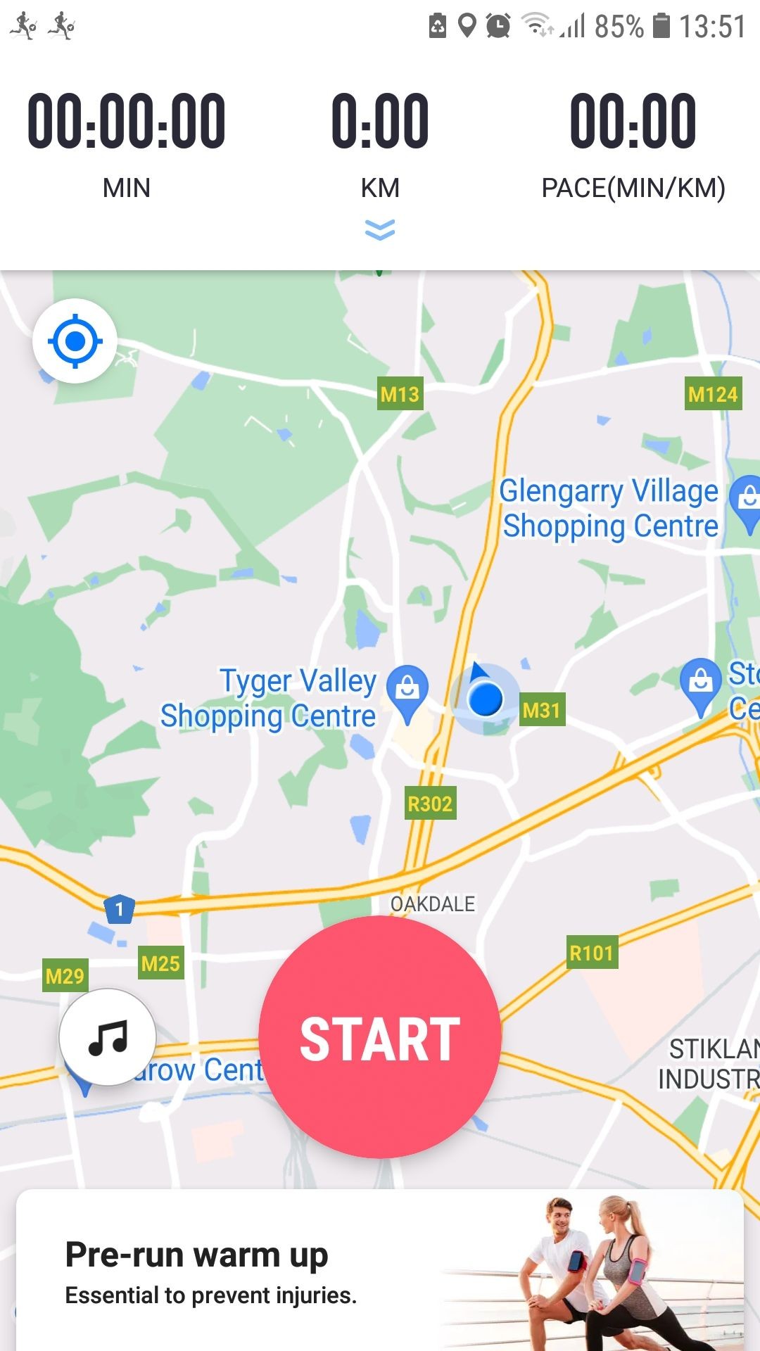 Bắt đầu theo dõi chạy bộ với Running App