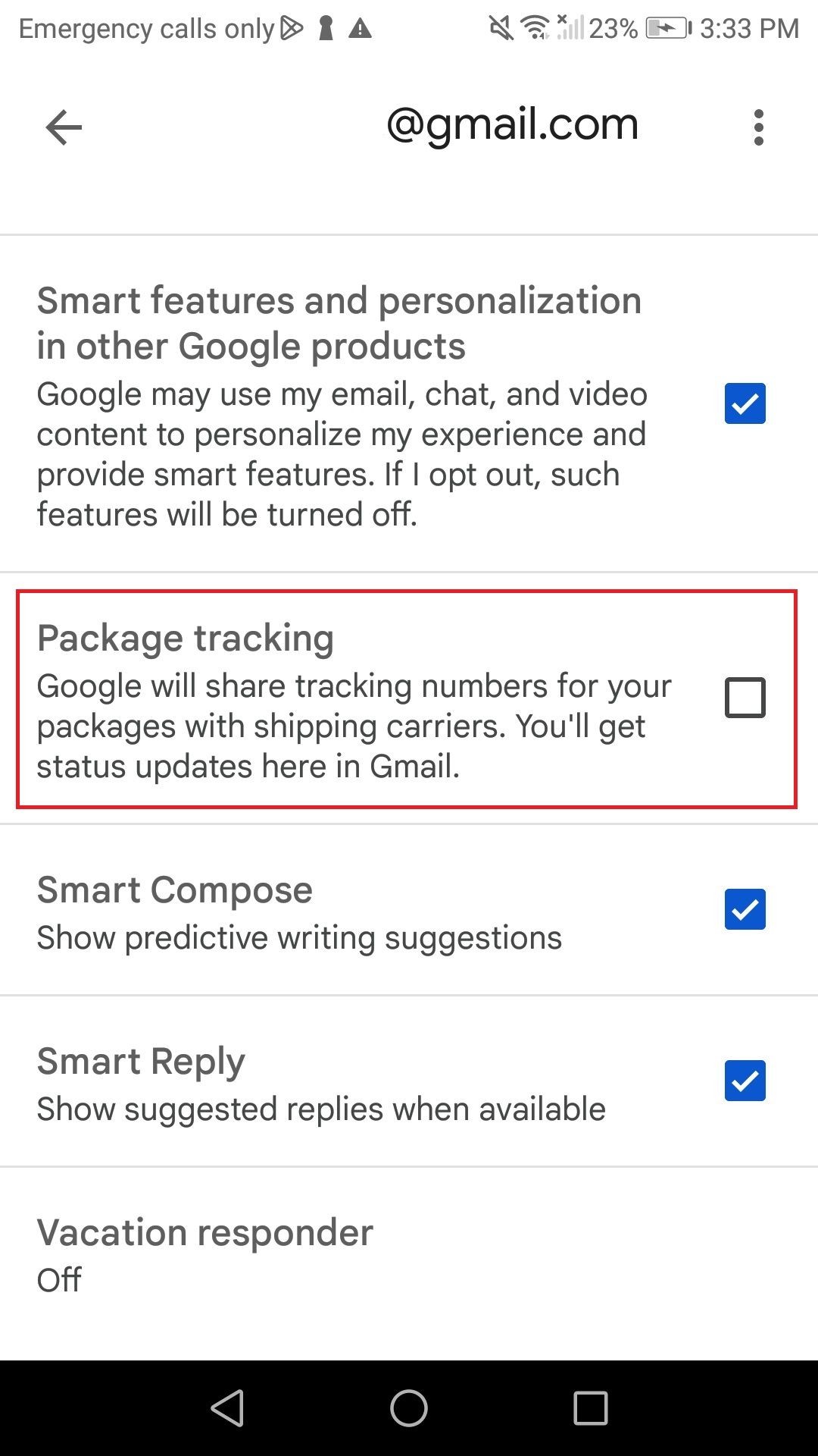 Bật Theo Dõi Đơn Hàng trong Gmail