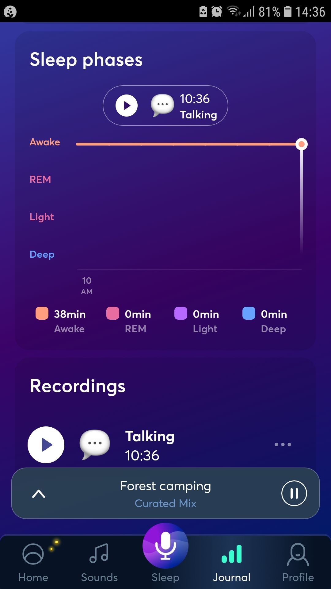 BetterSleep giai đoạn giấc ngủ theo dõi trên điện thoại Android