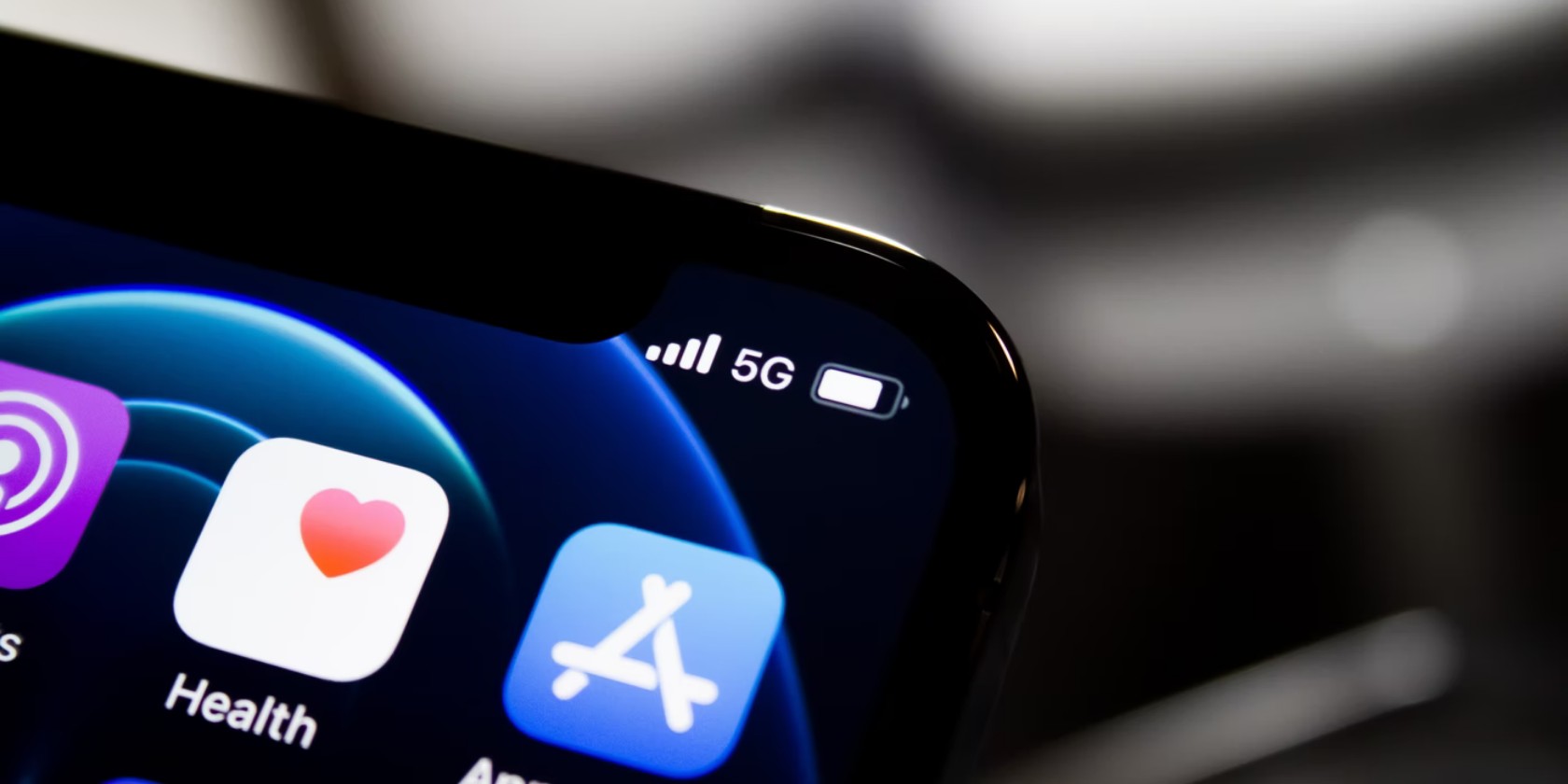 Biểu tượng 5G trên iPhone