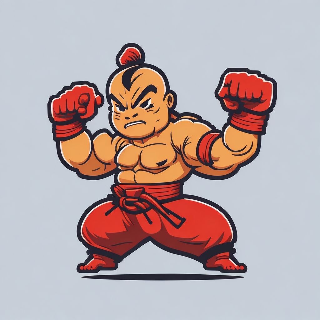 Biểu tượng đơn giản cho phòng tập thể hình chủ đề kung-fu