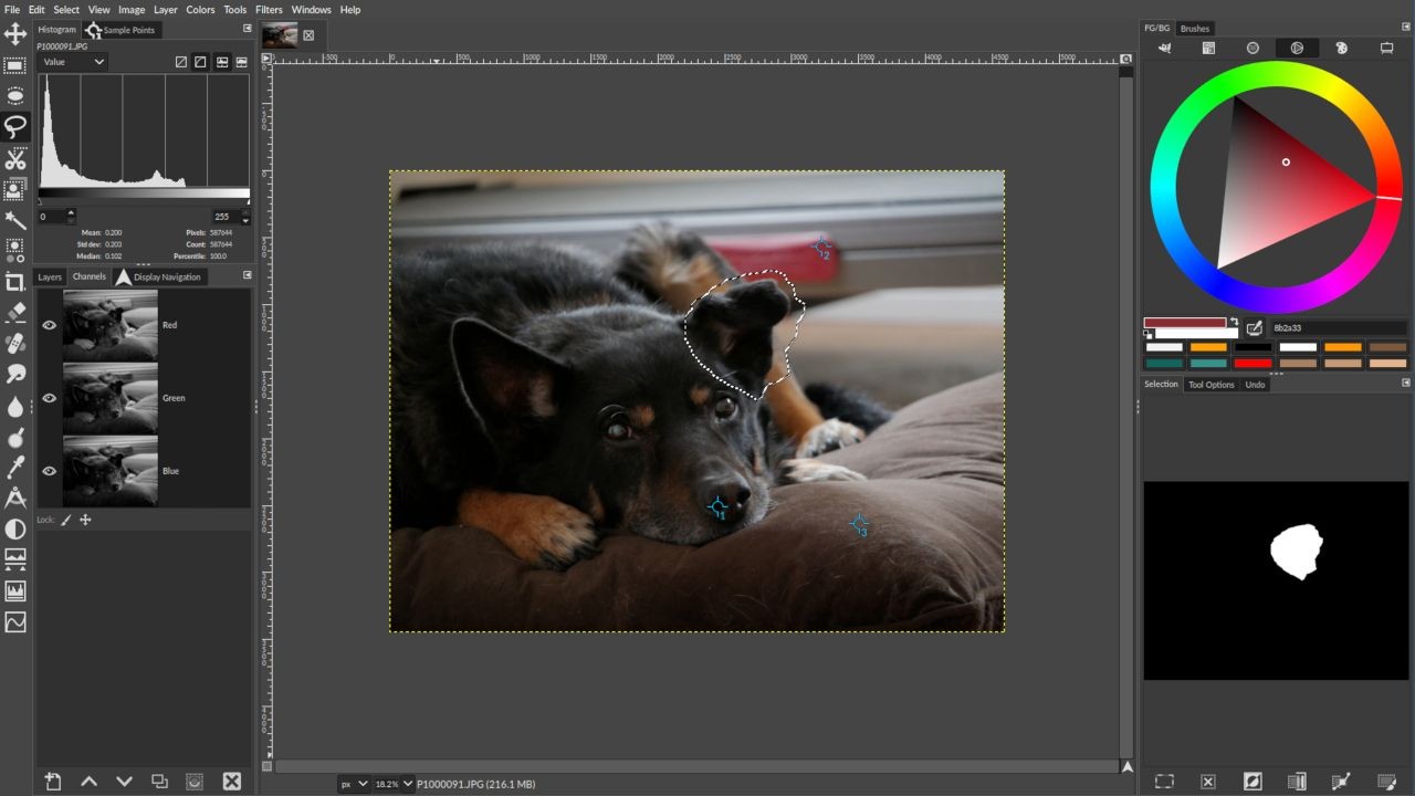 Bố cục có thể của GIMP 2.10 cho Nhiếp ảnh gia