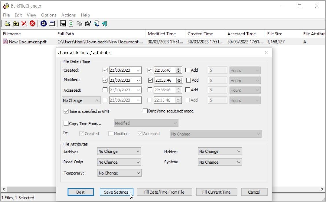 BulkFileChanger trên Windows