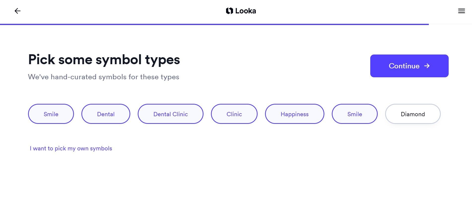 Các loại biểu tượng của Looka