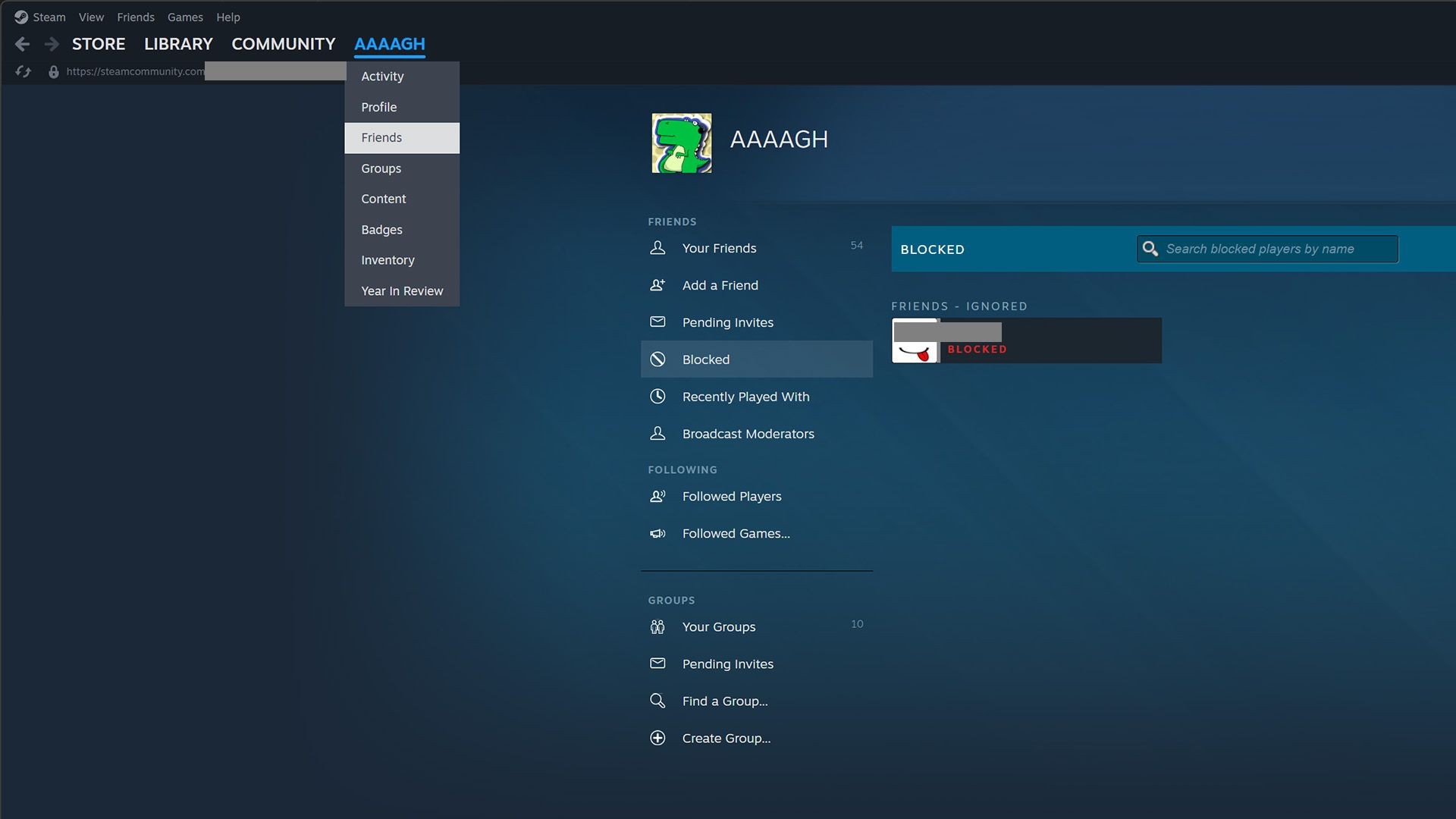 Cách Điều Hướng Đến Danh Sách Chặn Của Bạn Trên Steam