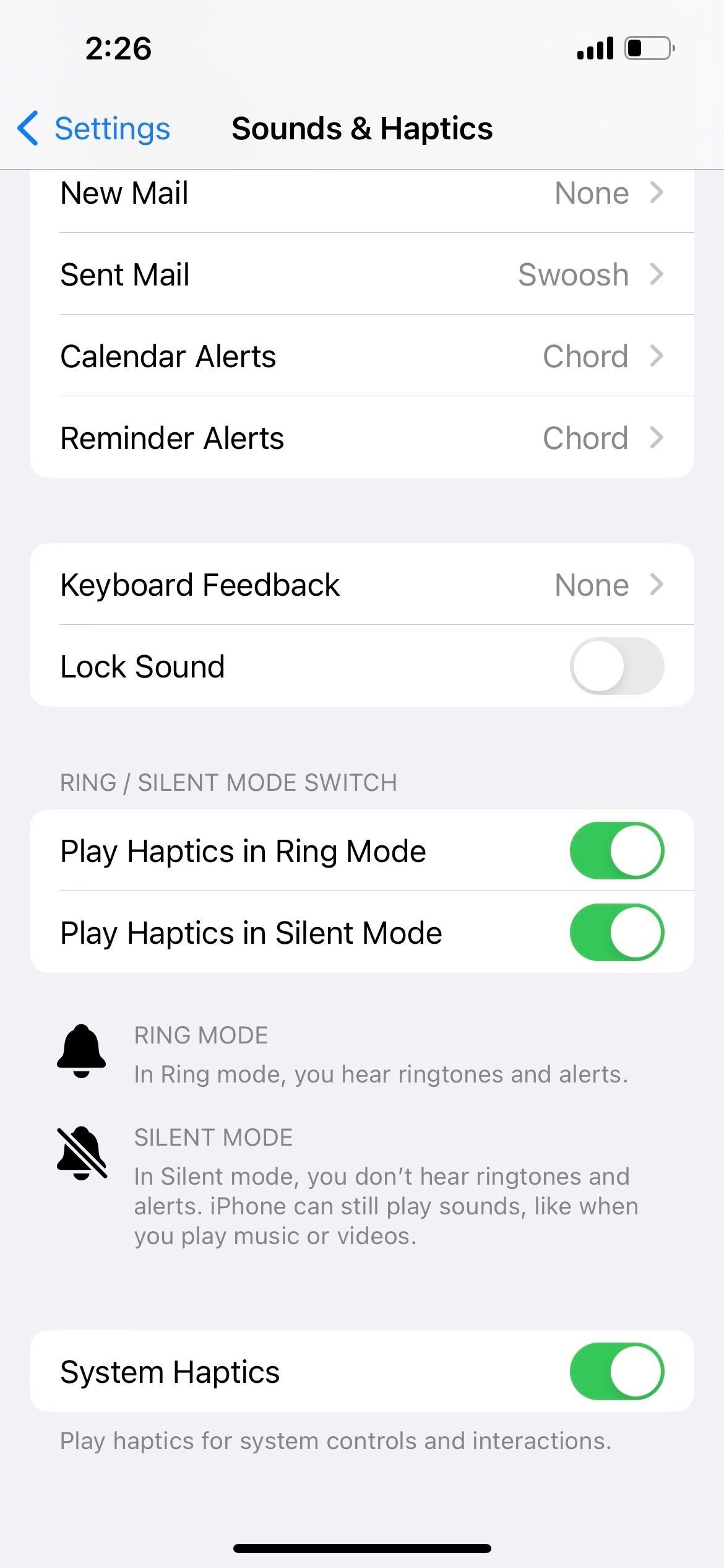 Cài đặt âm thanh và haptics của iPhone