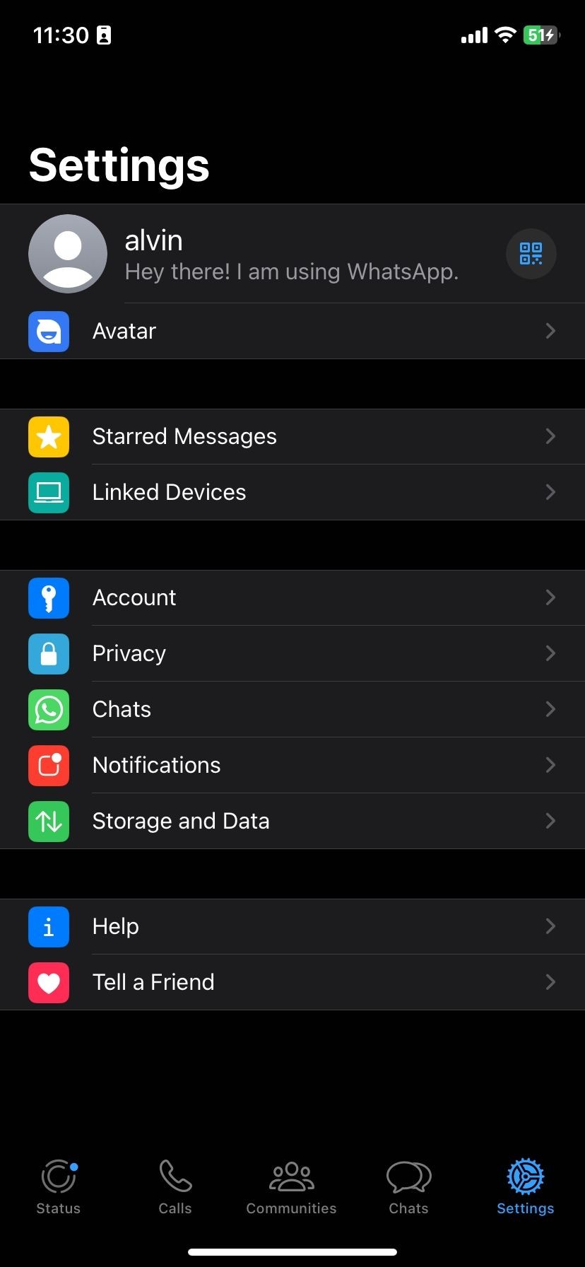 Cài đặt bảo mật trên WhatsApp iOS