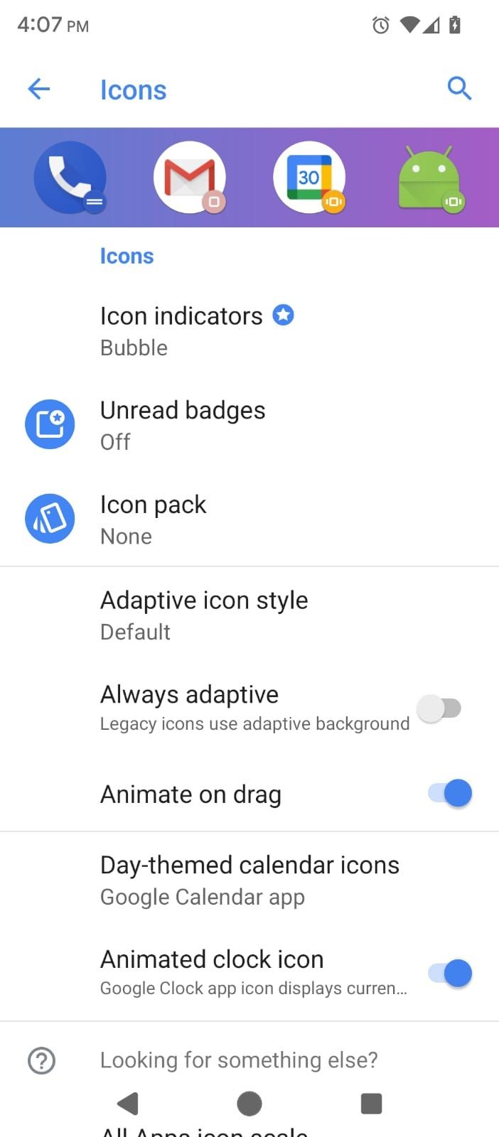 Cài đặt biểu tượng trong Action Launcher Settings