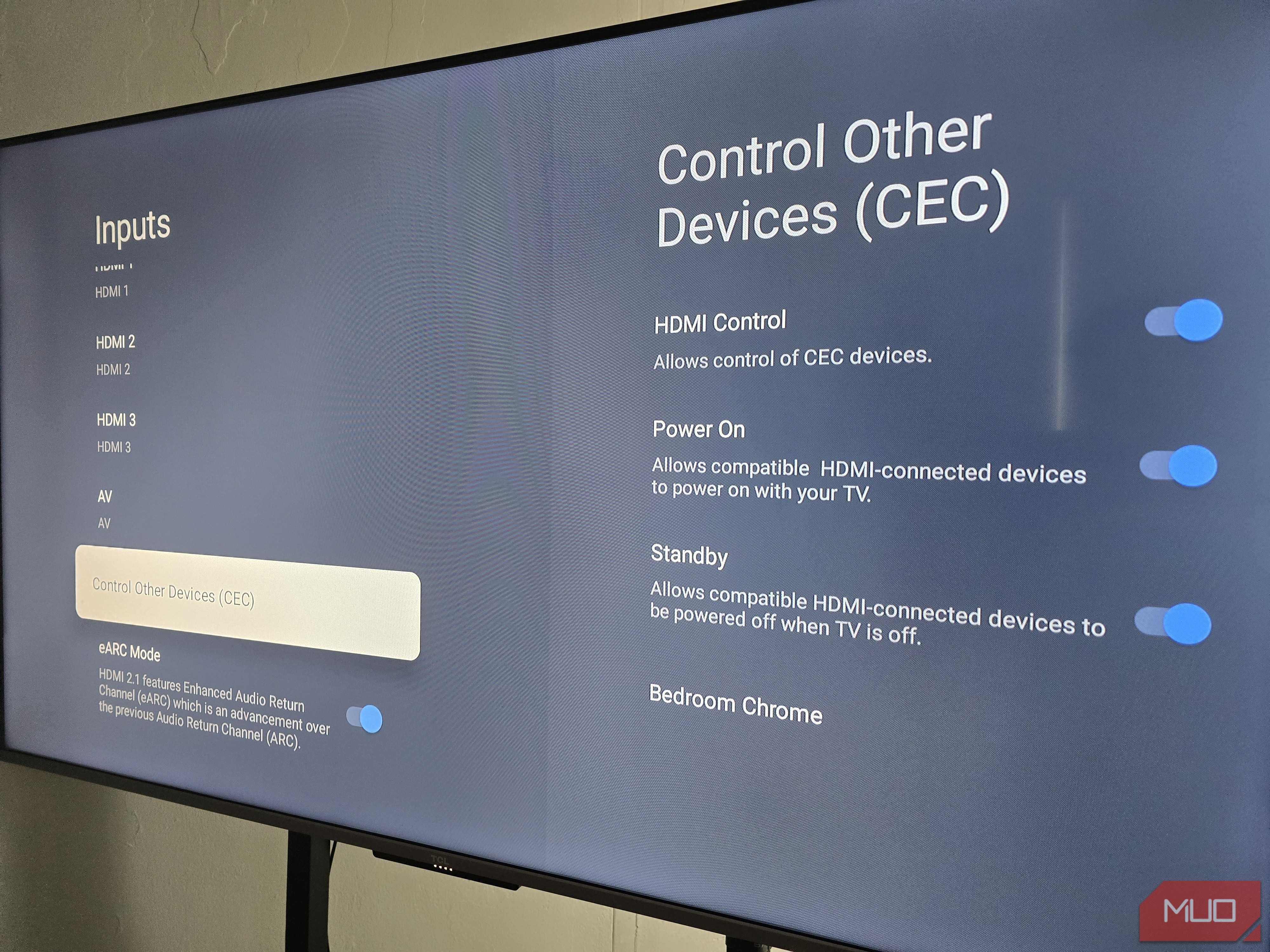Cài đặt CEC trên TV TCL