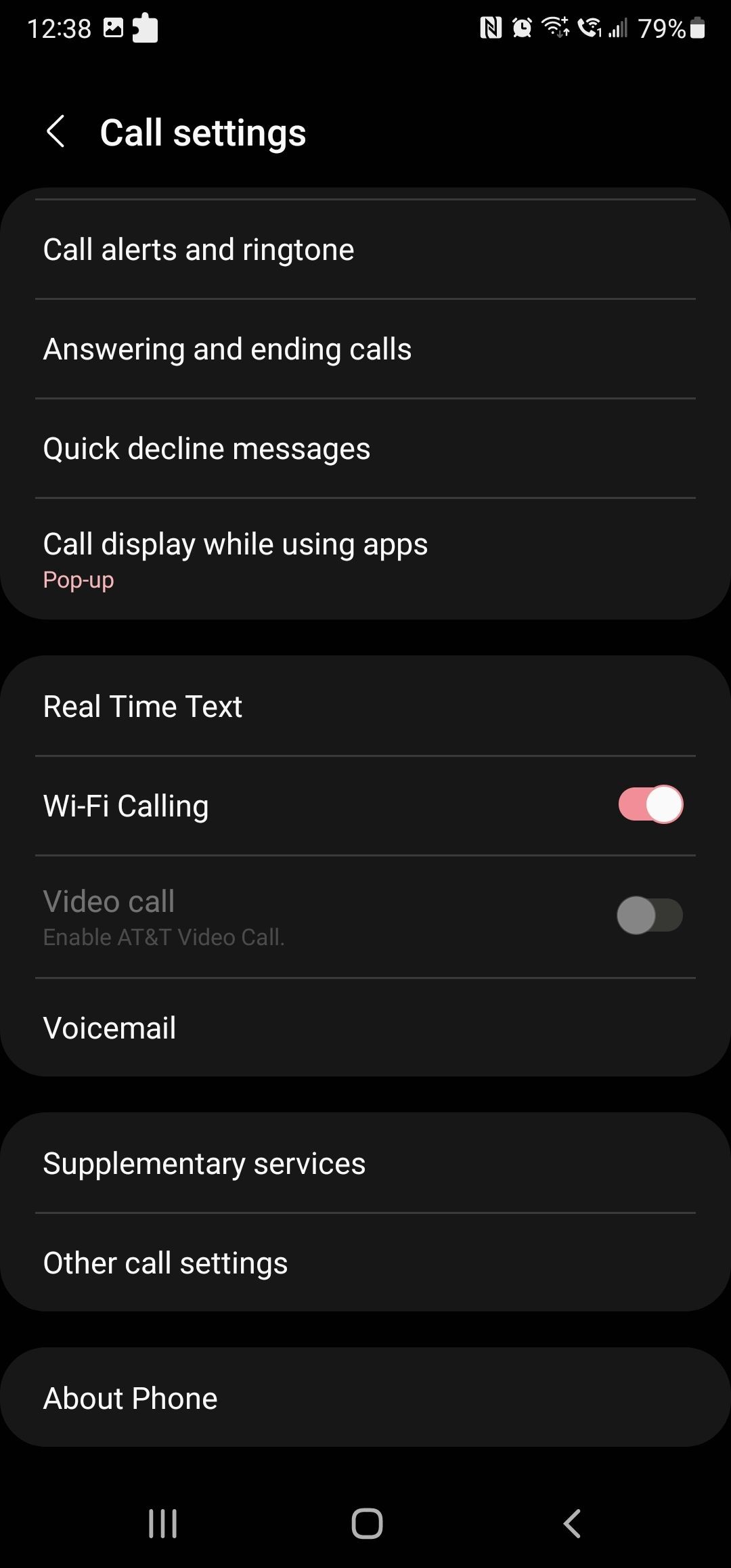 Cài đặt cuộc gọi trên Android