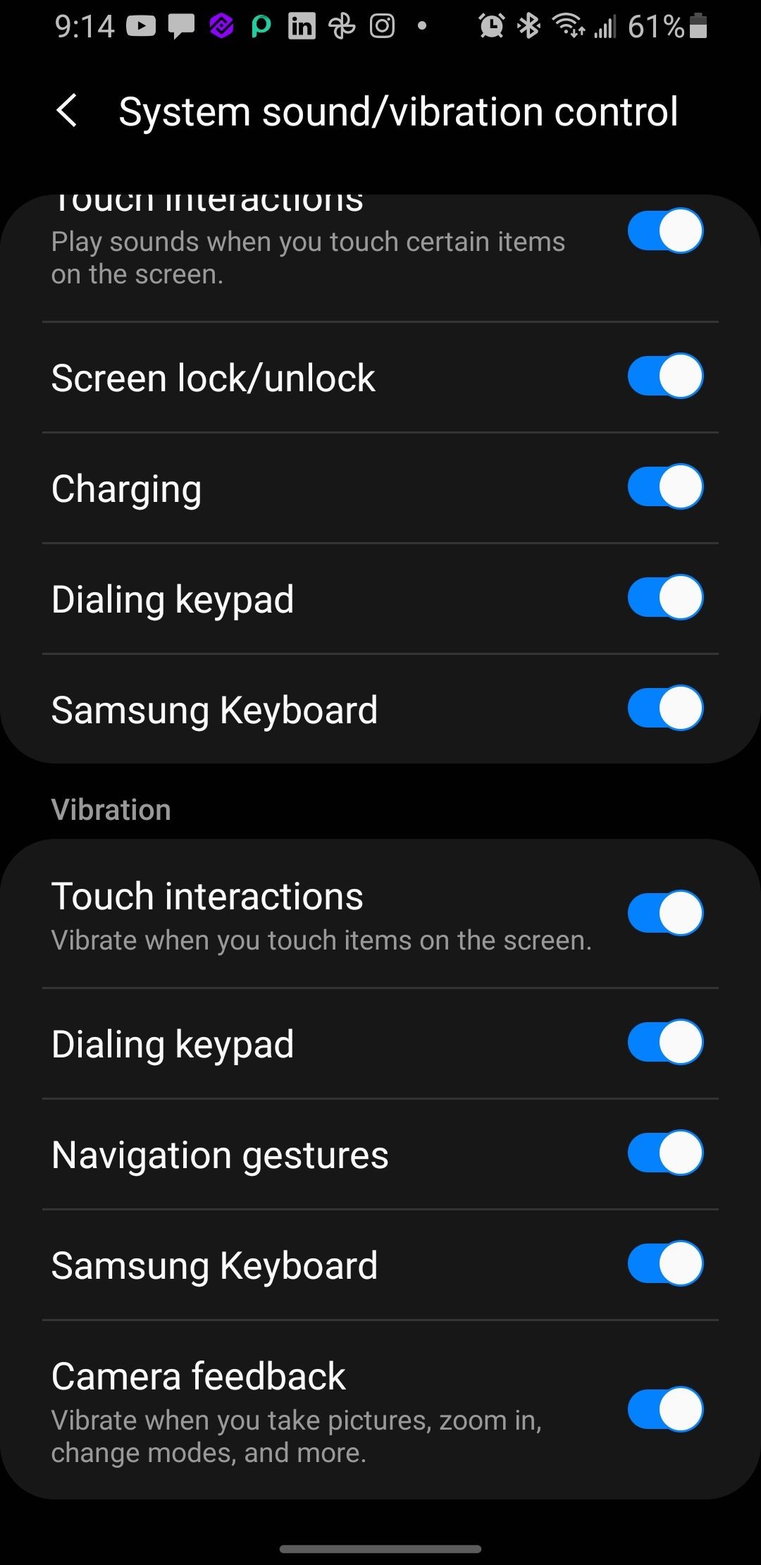 Cài đặt điều khiển rung trên điện thoại Android