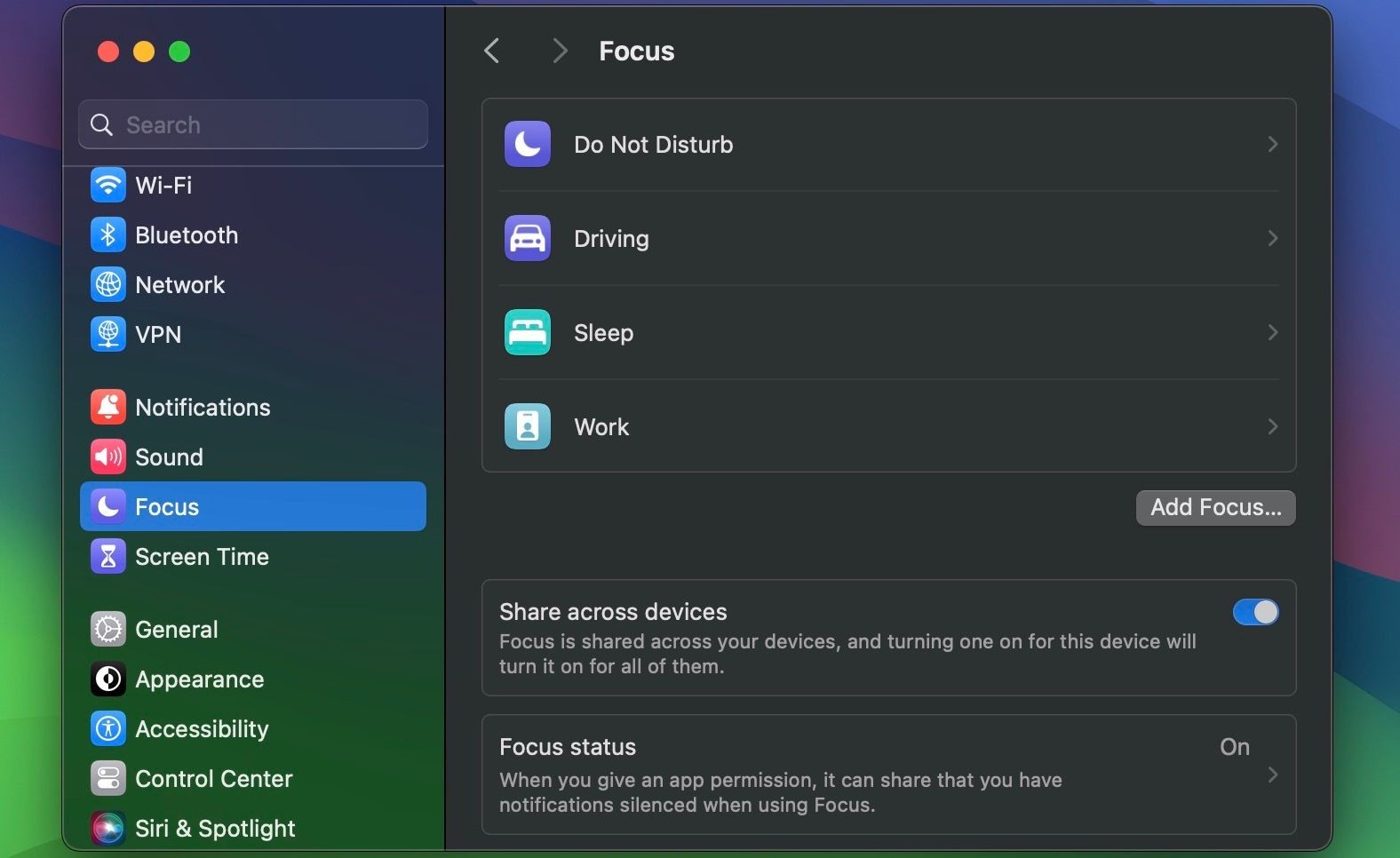 Cài đặt Focus trên macOS