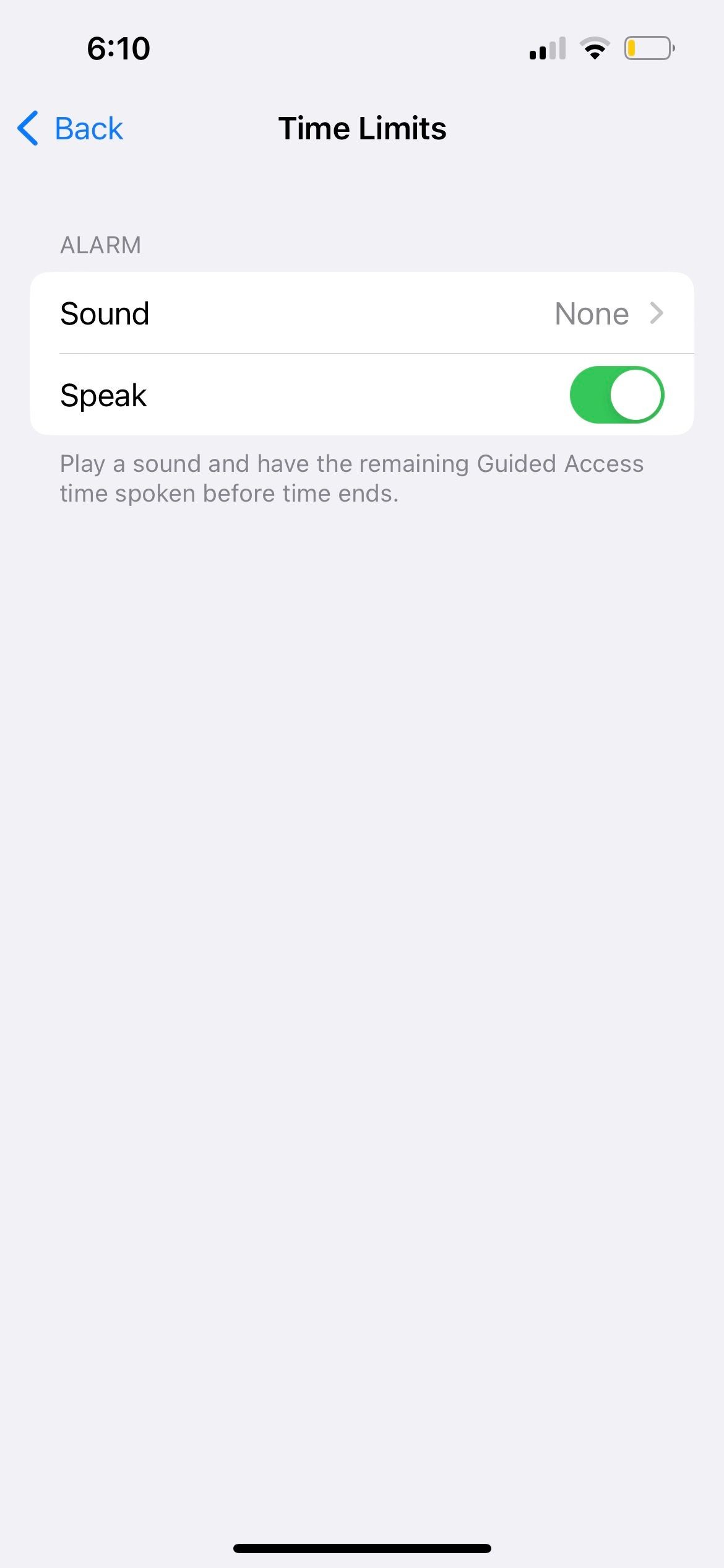 Cài đặt Giới Hạn Thời Gian cho Truy Cập Hướng Dẫn trên iPhone