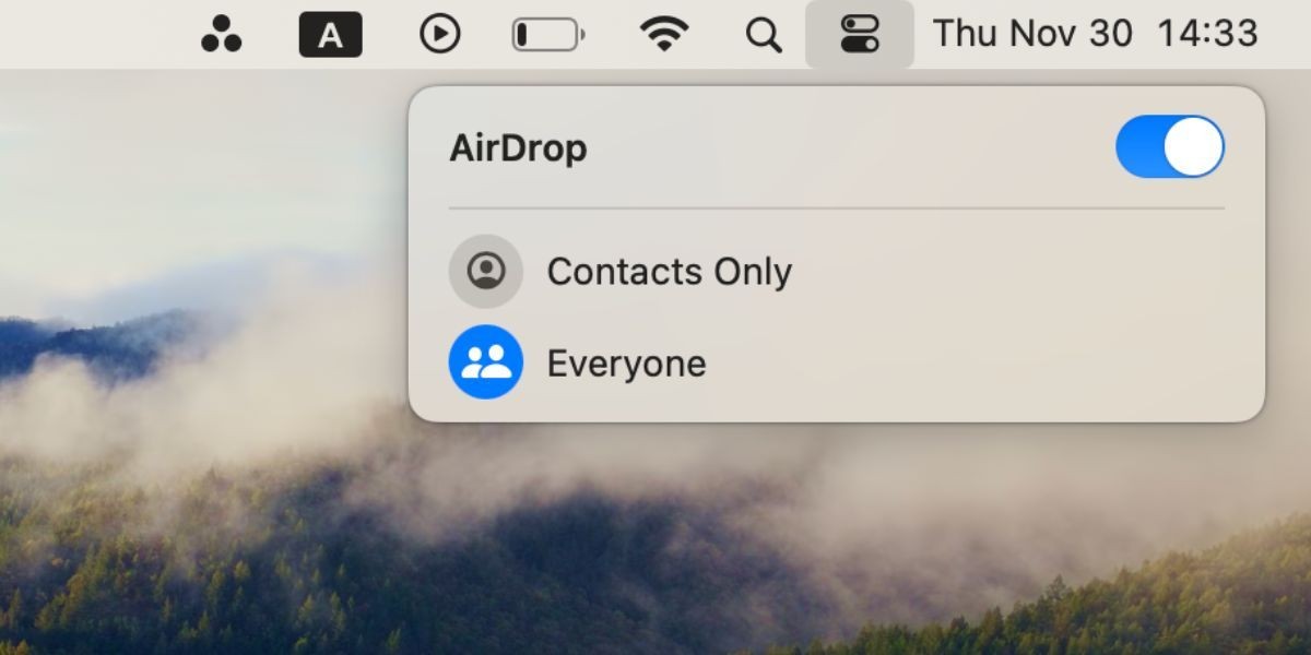 Cài đặt hiển thị AirDrop trên Mac
