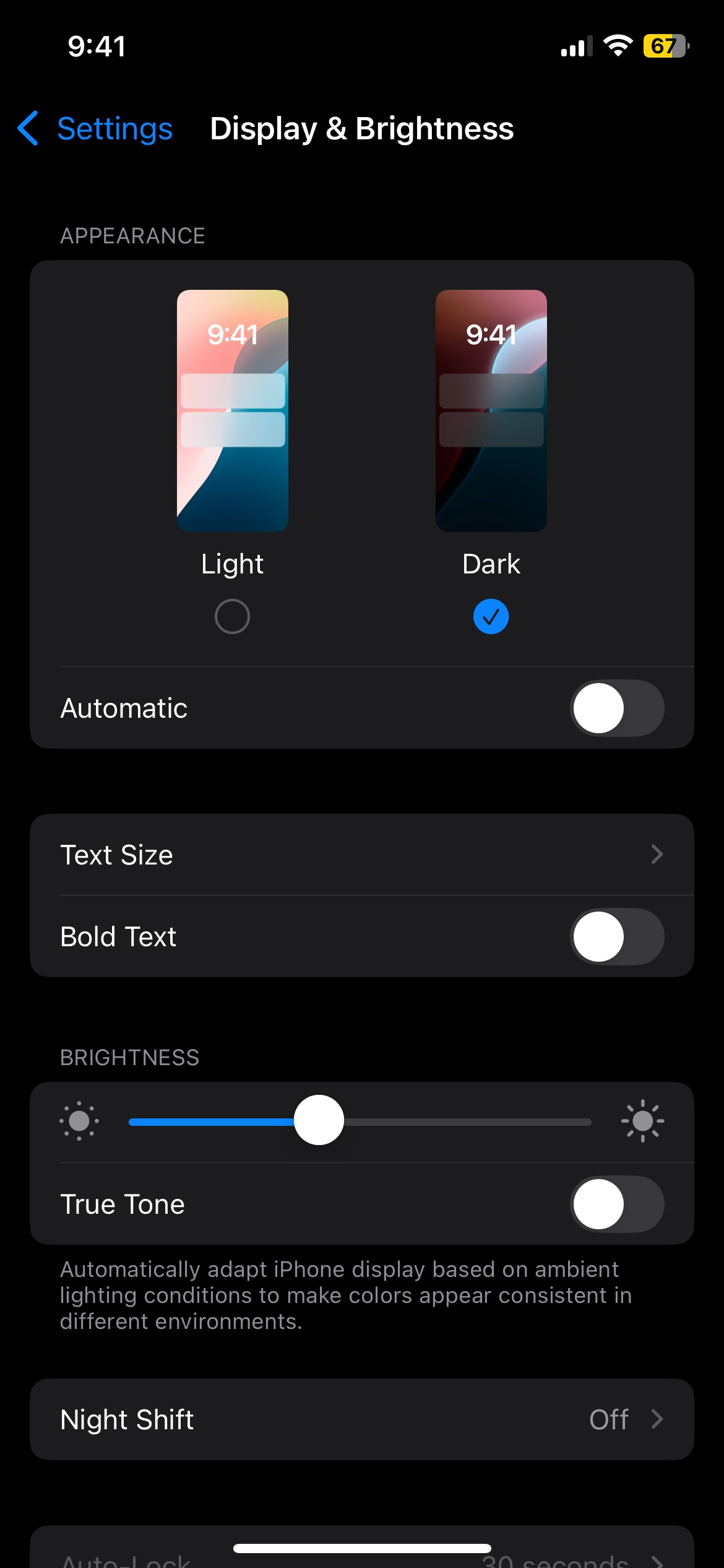 Cài đặt Hiển thị và Độ sáng trên iPhone