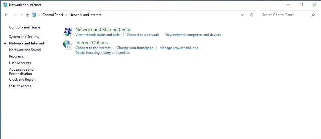 Cài đặt Internet Properties trong Windows