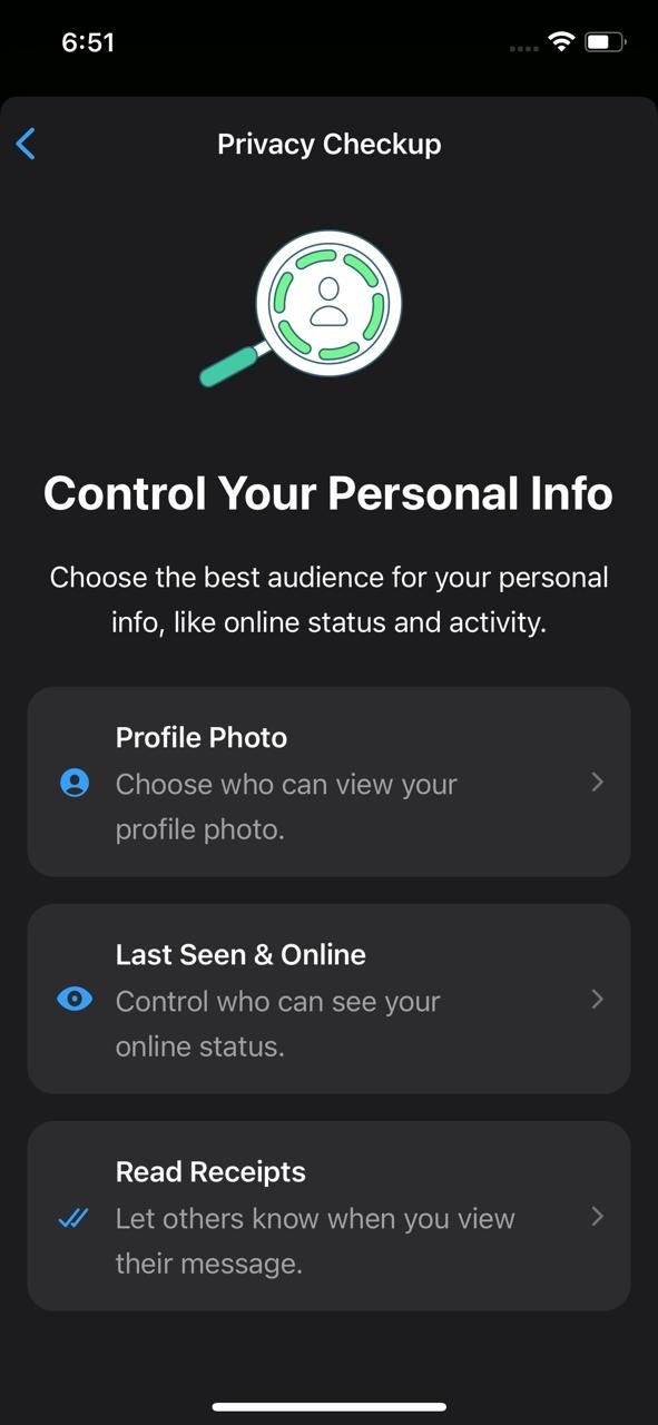 Cài đặt Kiểm Soát Thông Tin Cá Nhân trên WhatsApp