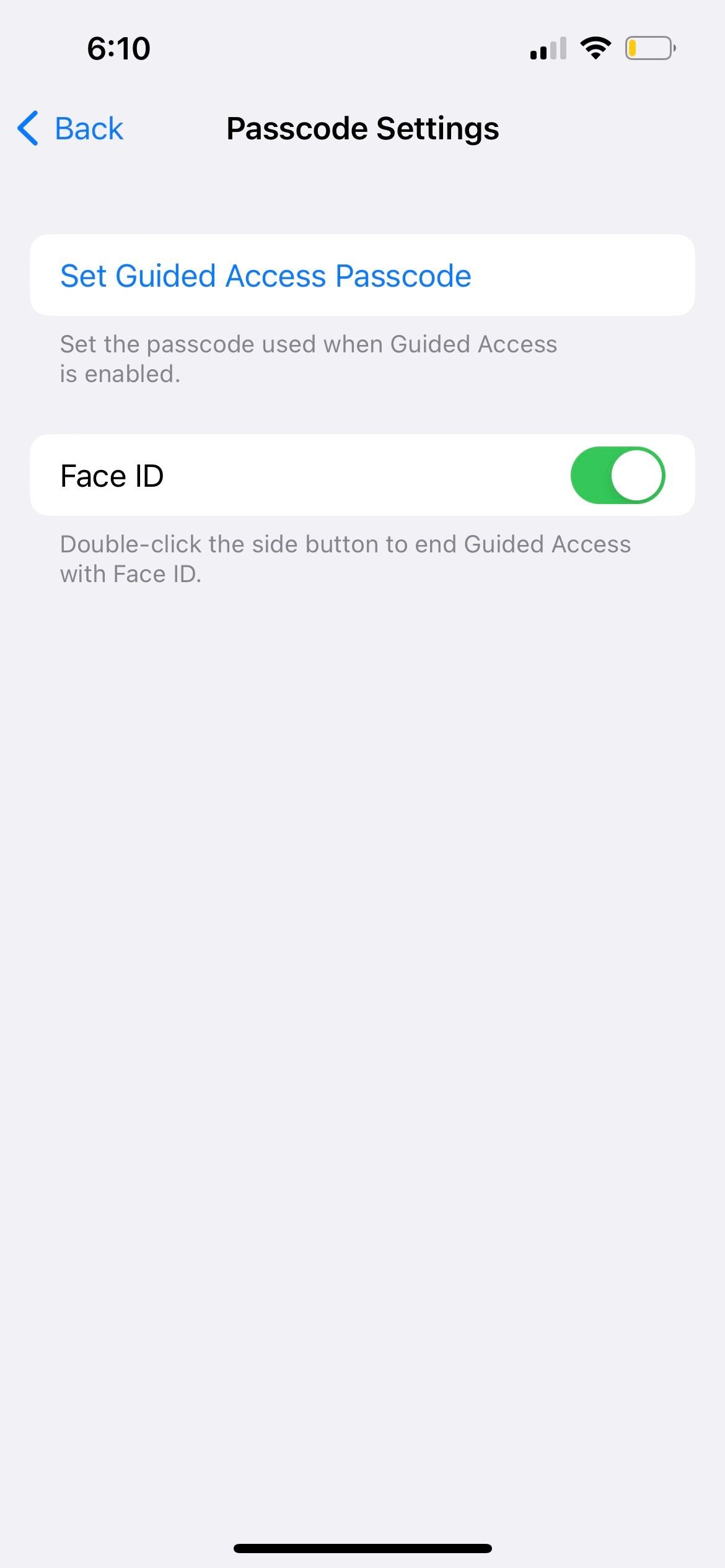 Cài đặt Mã Khóa cho Truy Cập Hướng Dẫn trên iPhone