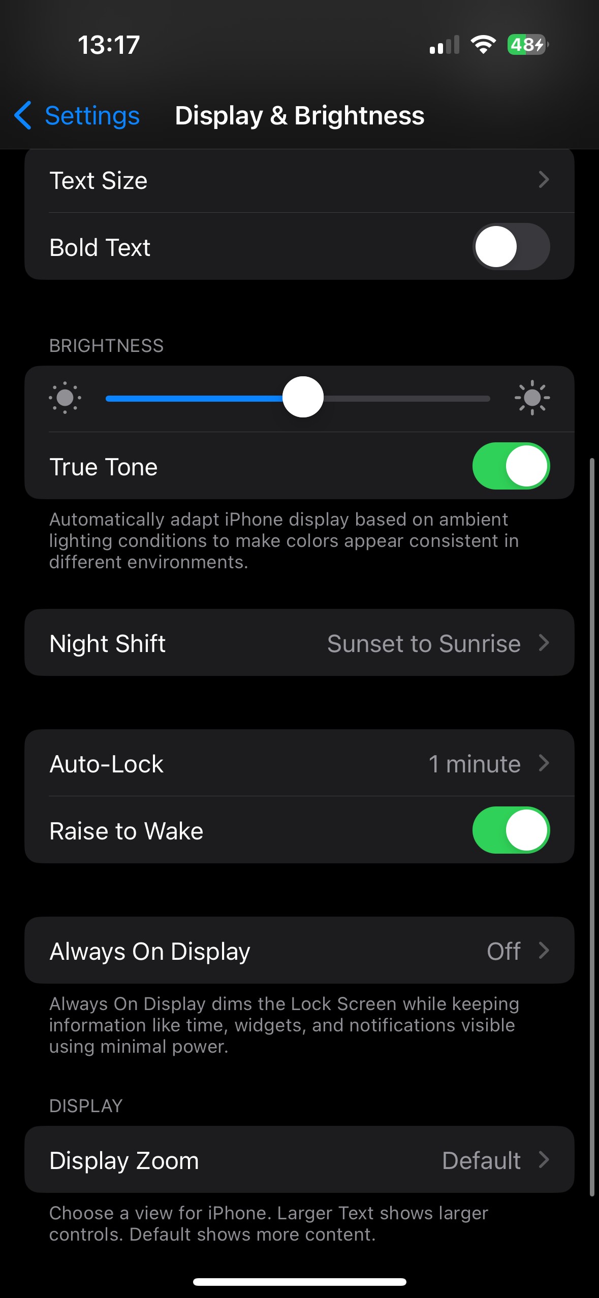 Cài đặt Màn hình iPhone