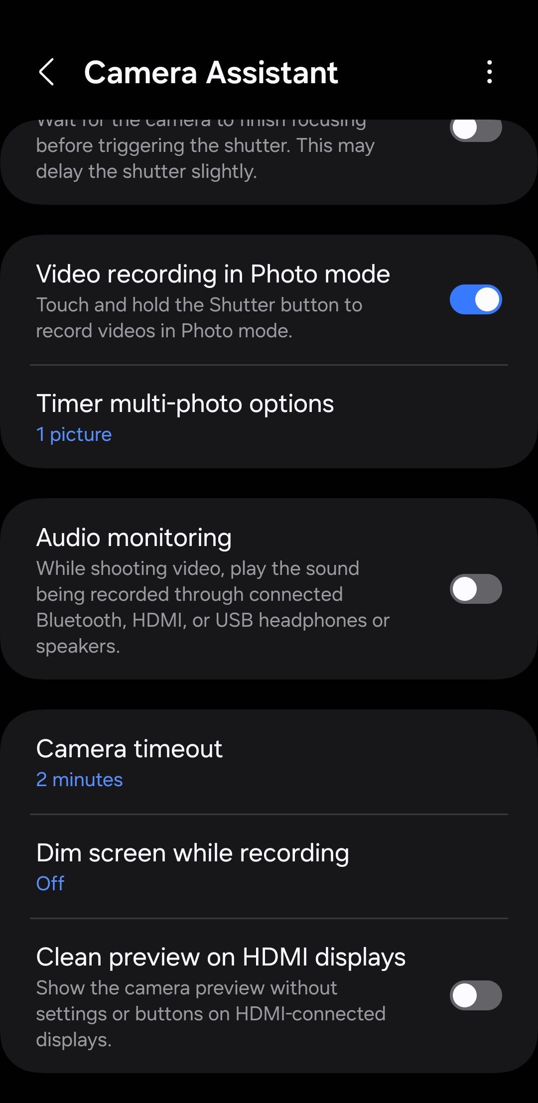 Cài đặt module Camera Assistant trên điện thoại Samsung