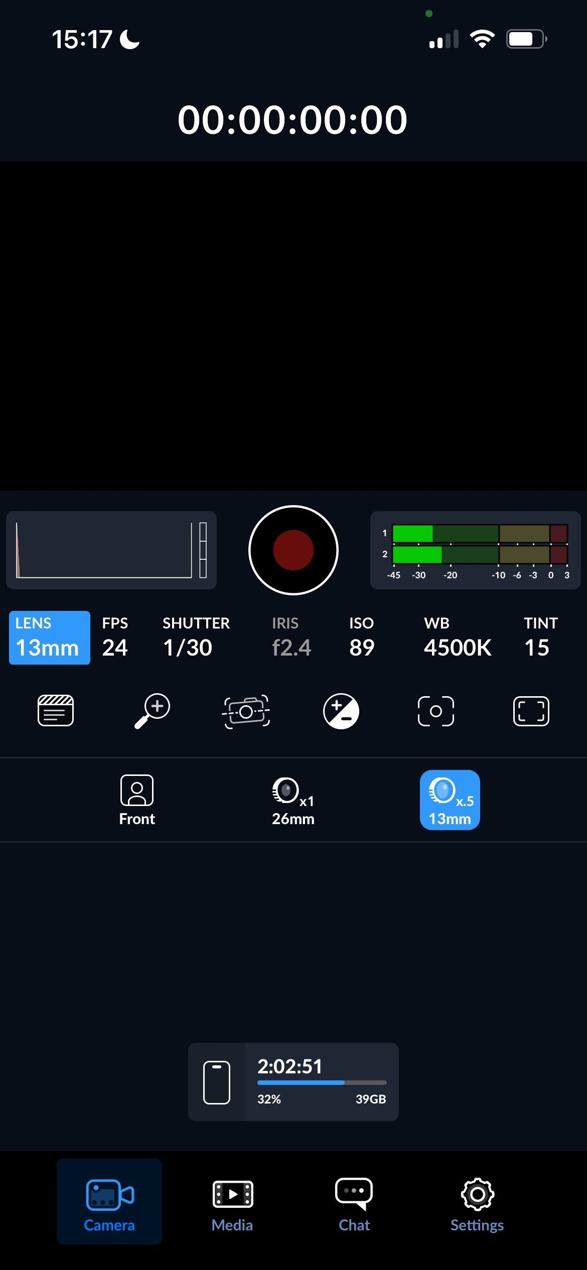 Cài Đặt Ống Kính Trong Ứng Dụng Blackmagic Camera Trên iPhone