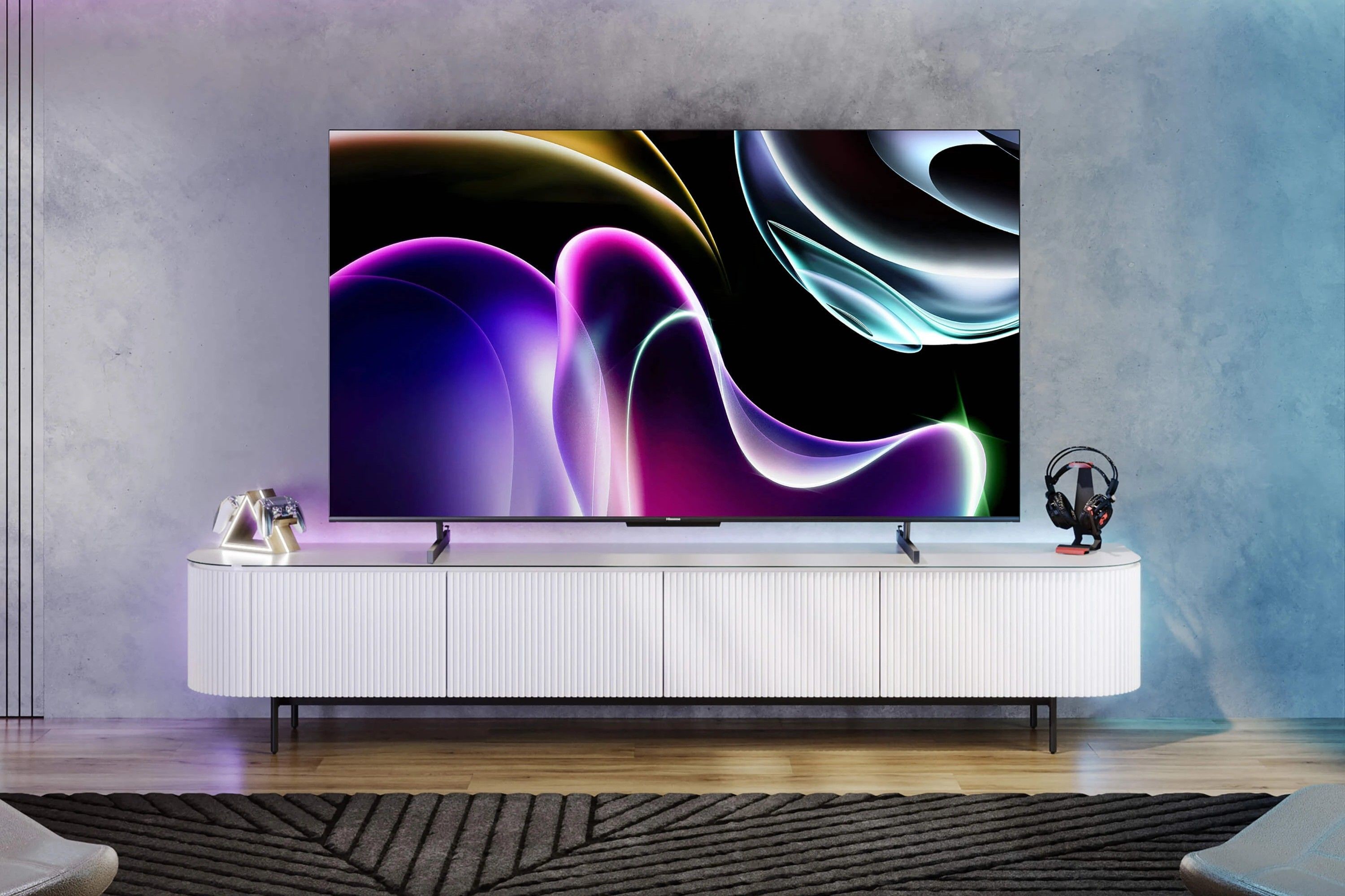 Cài đặt phòng khách với tivi Hisense U7K LED ULED 4K Google TV
