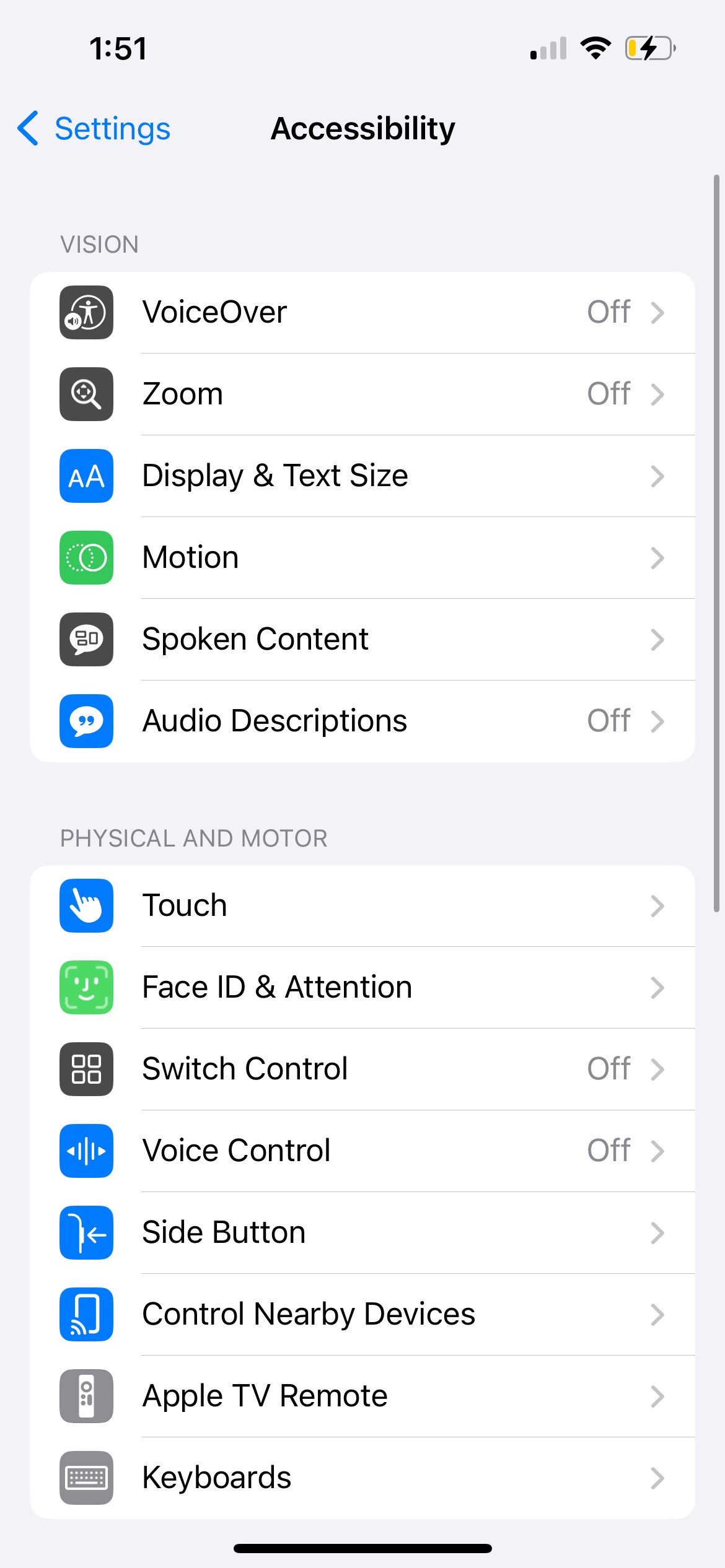 Cài đặt trợ năng trên iPhone