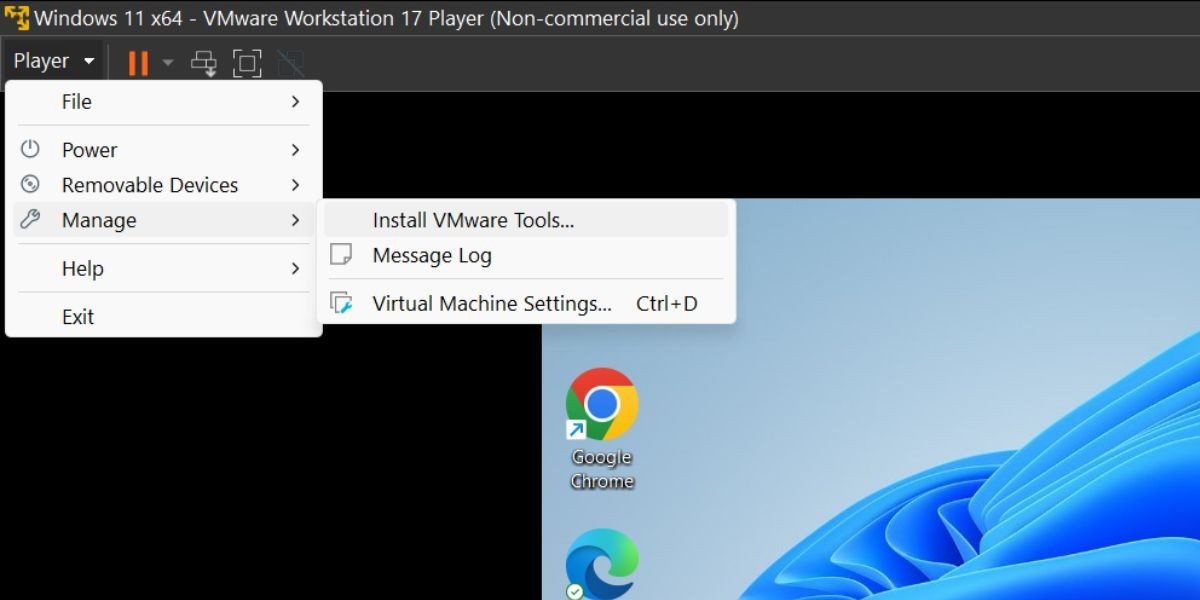 Cài đặt VMware Tools