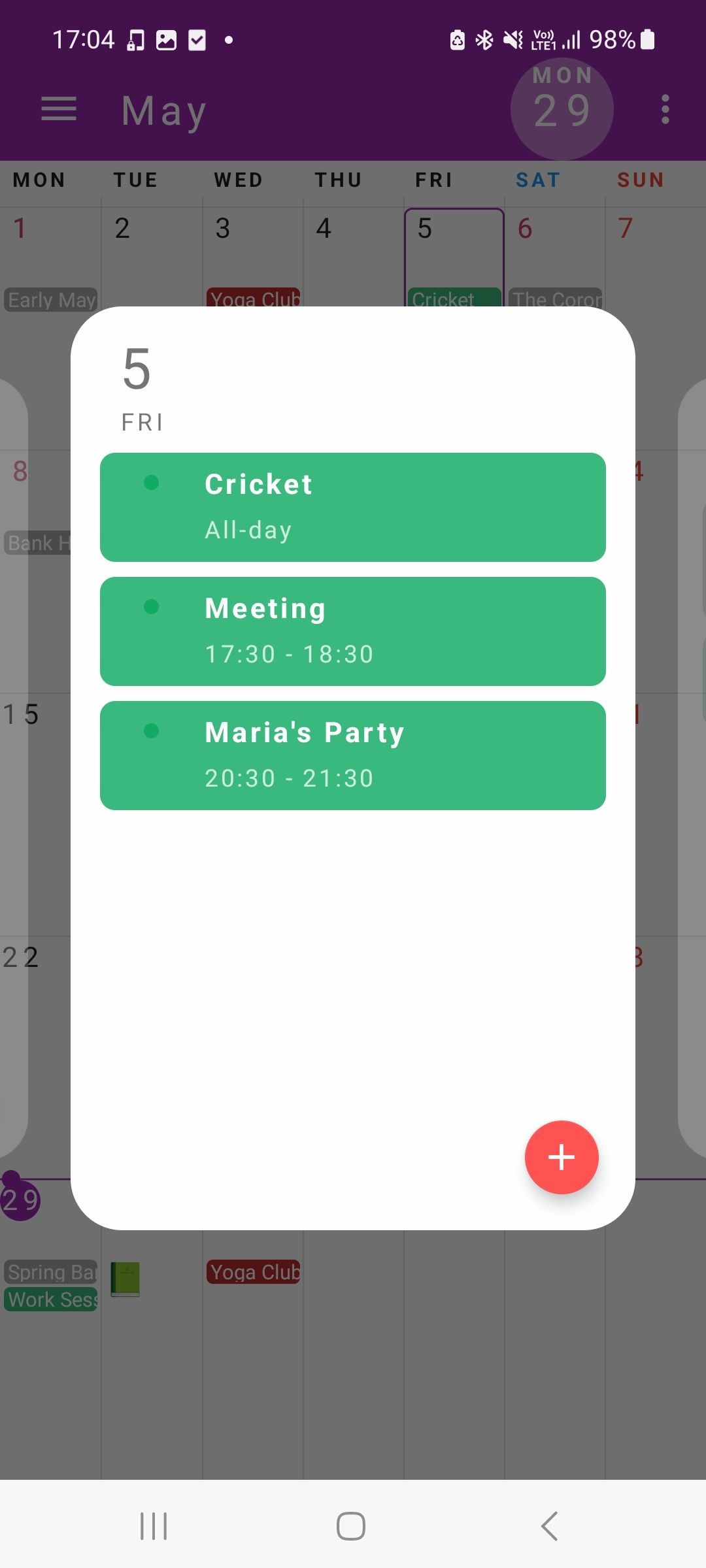 Calendar Z Today