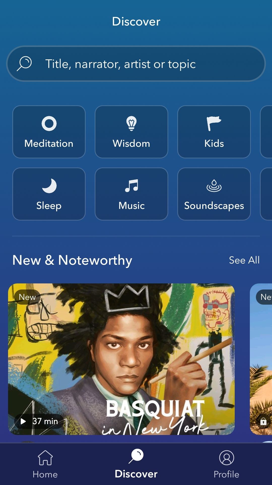 Calm khám phá thiền định trên điện thoại Android