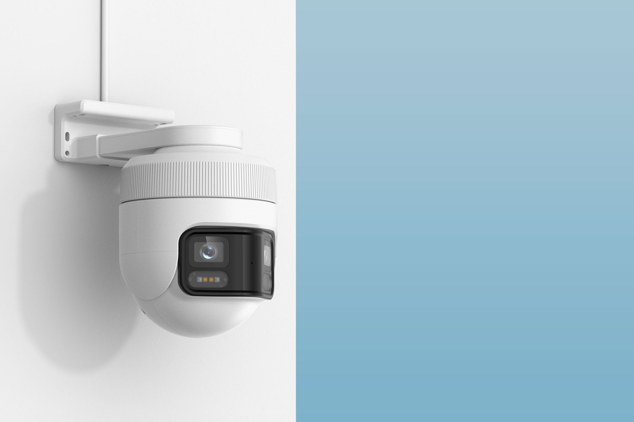 Camera an ninh IMILAB EC6 Panorama lắp đặt trên tường ngoài trời