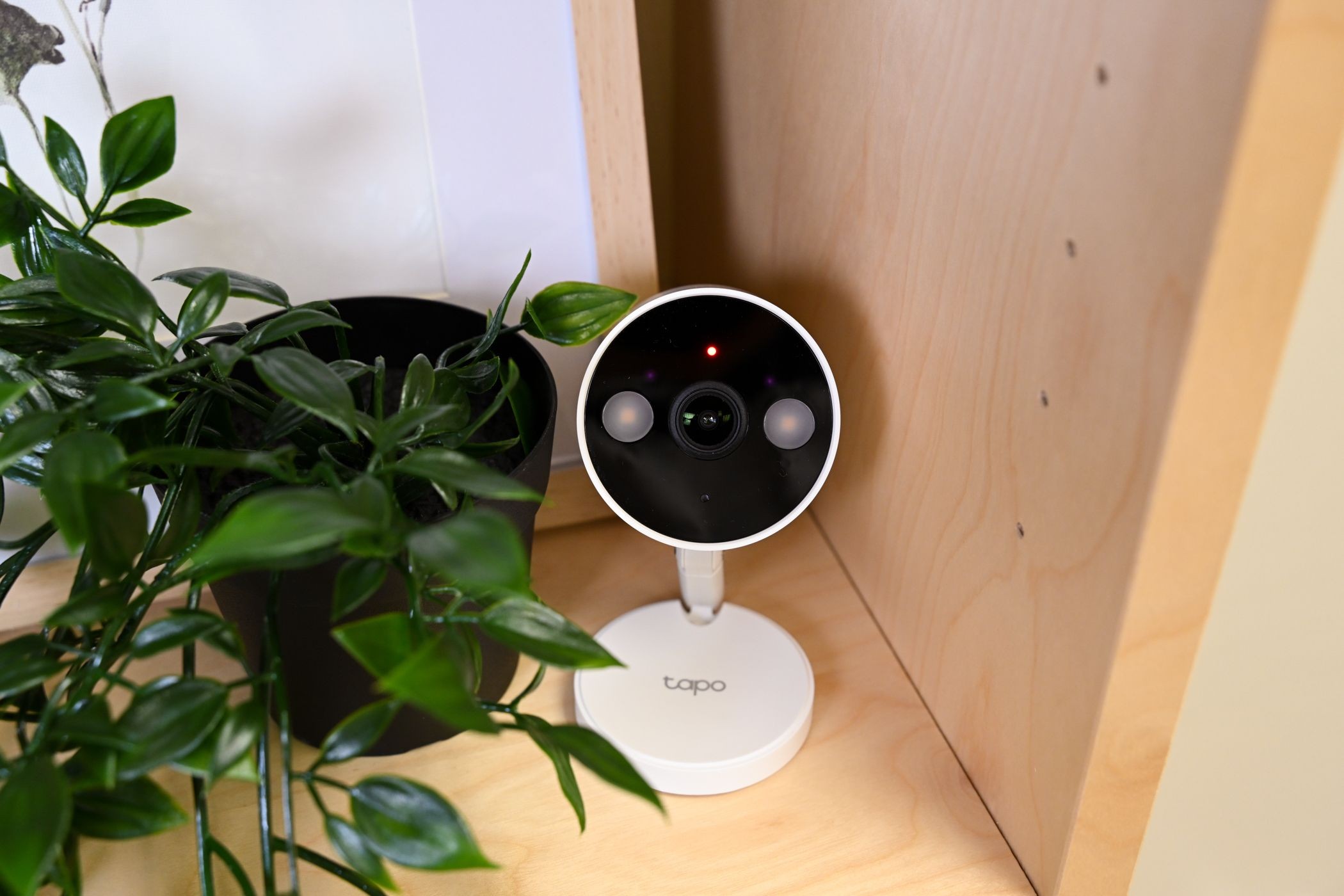 Camera an ninh Tapo với đèn ghi hình màu đỏ