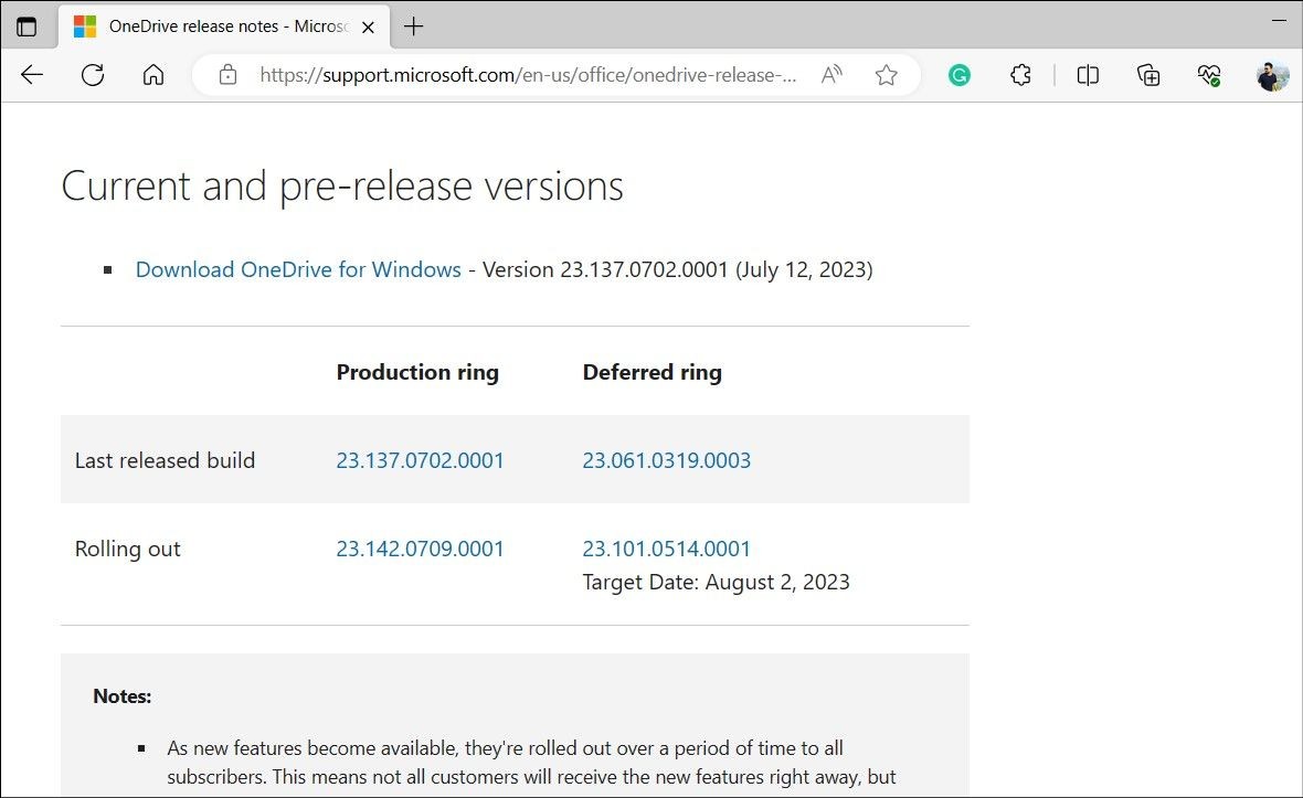 Cập nhật OneDrive trên Windows