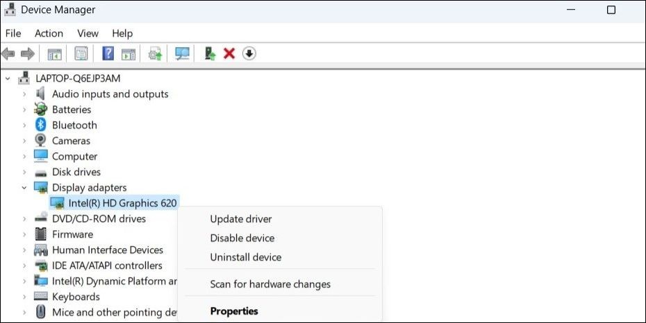 Cập nhật trình điều khiển đồ họa trên Windows