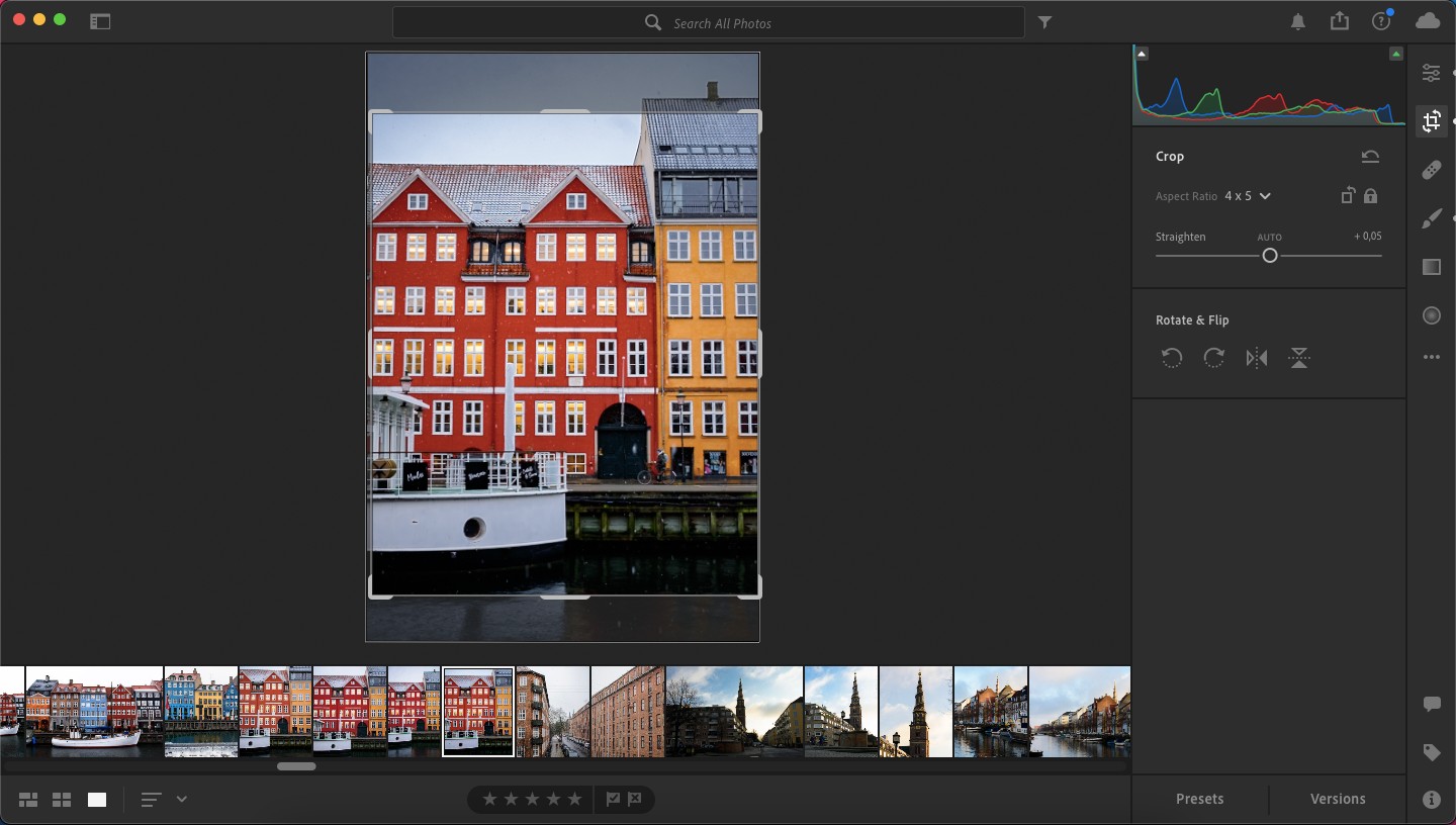 Cắt Ảnh trong Adobe Lightroom