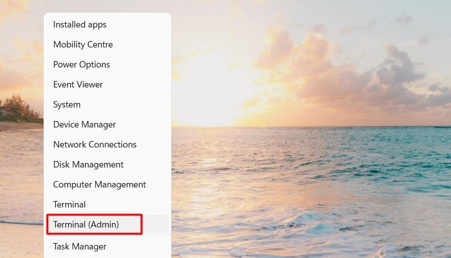 Chạy Command Prompt Qua Menu Truy Cập Nhanh