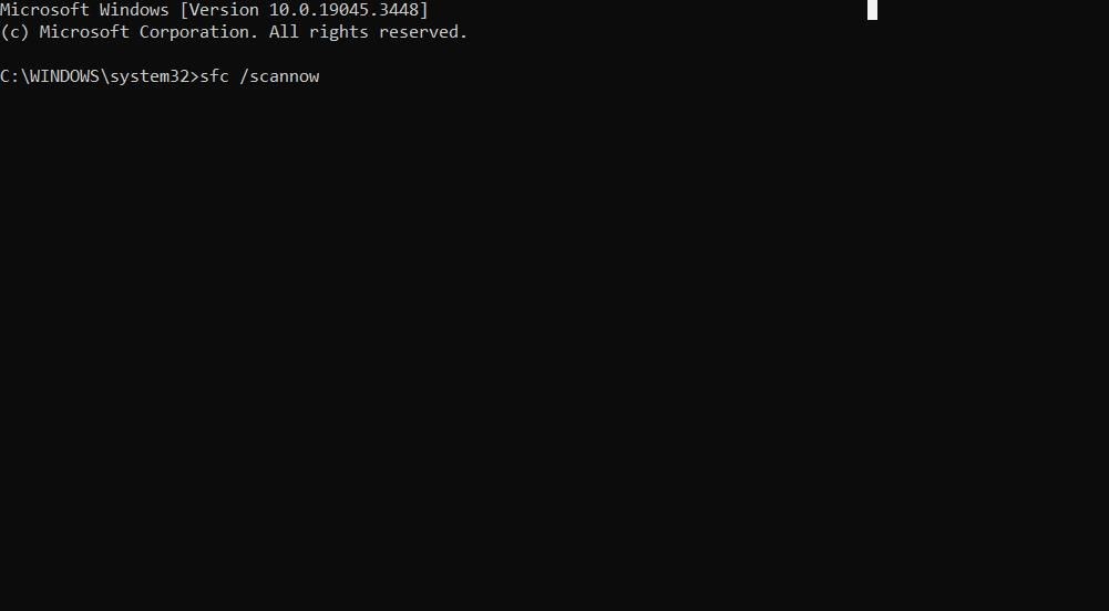 Chạy System File Checker