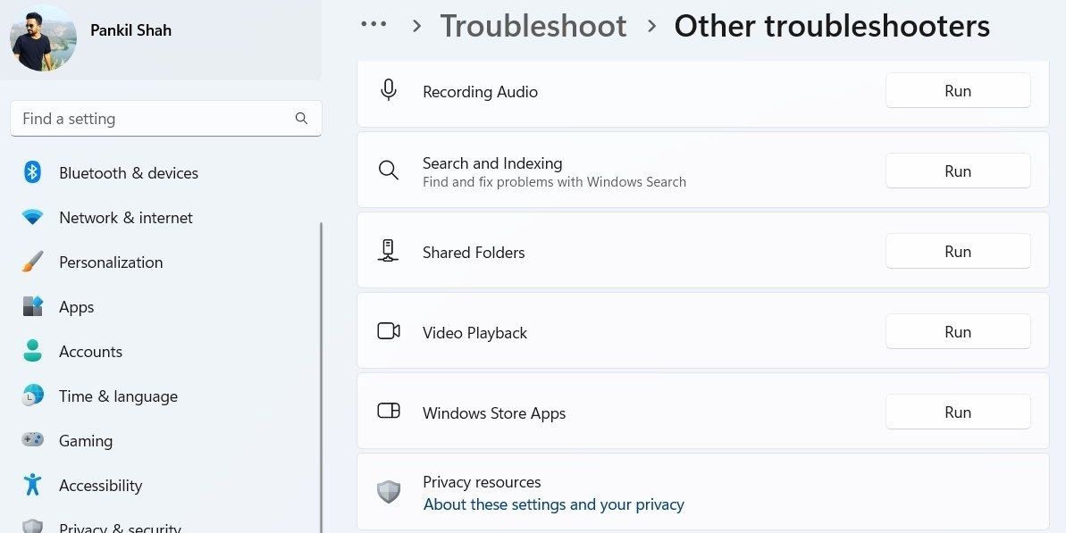 Chạy Trình Khắc Phục Sự Cố Windows Store Apps