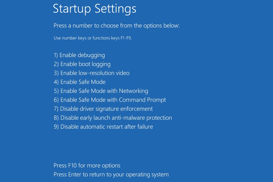 Chế độ An Toàn của Windows 10