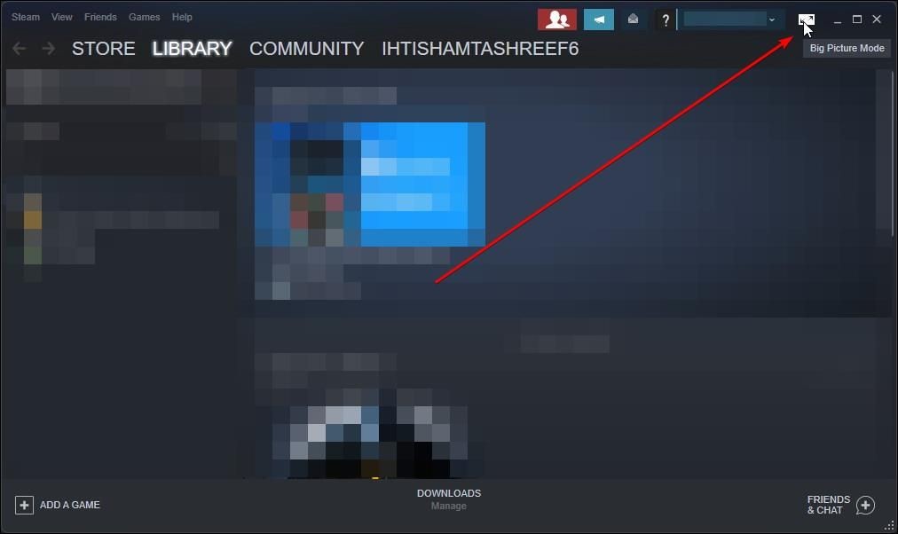 Chế độ Big Picture trên Steam