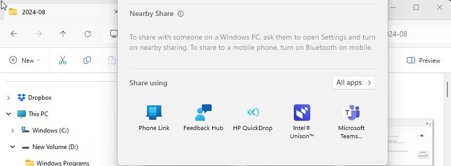Chia sẻ tệp từ PC đến Android qua Windows Share