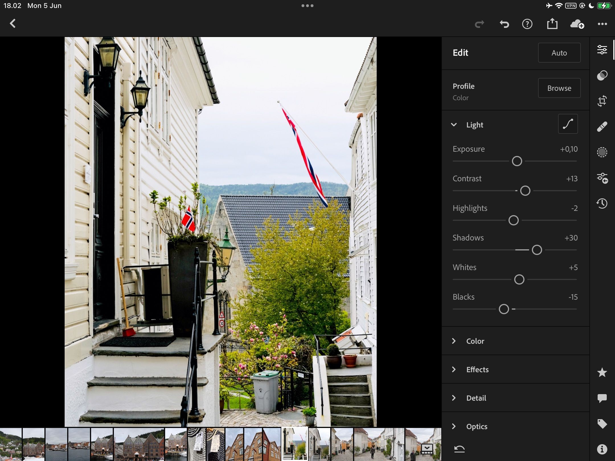 Chỉnh Sửa Ánh Sáng Trong Ảnh Lightroom CC