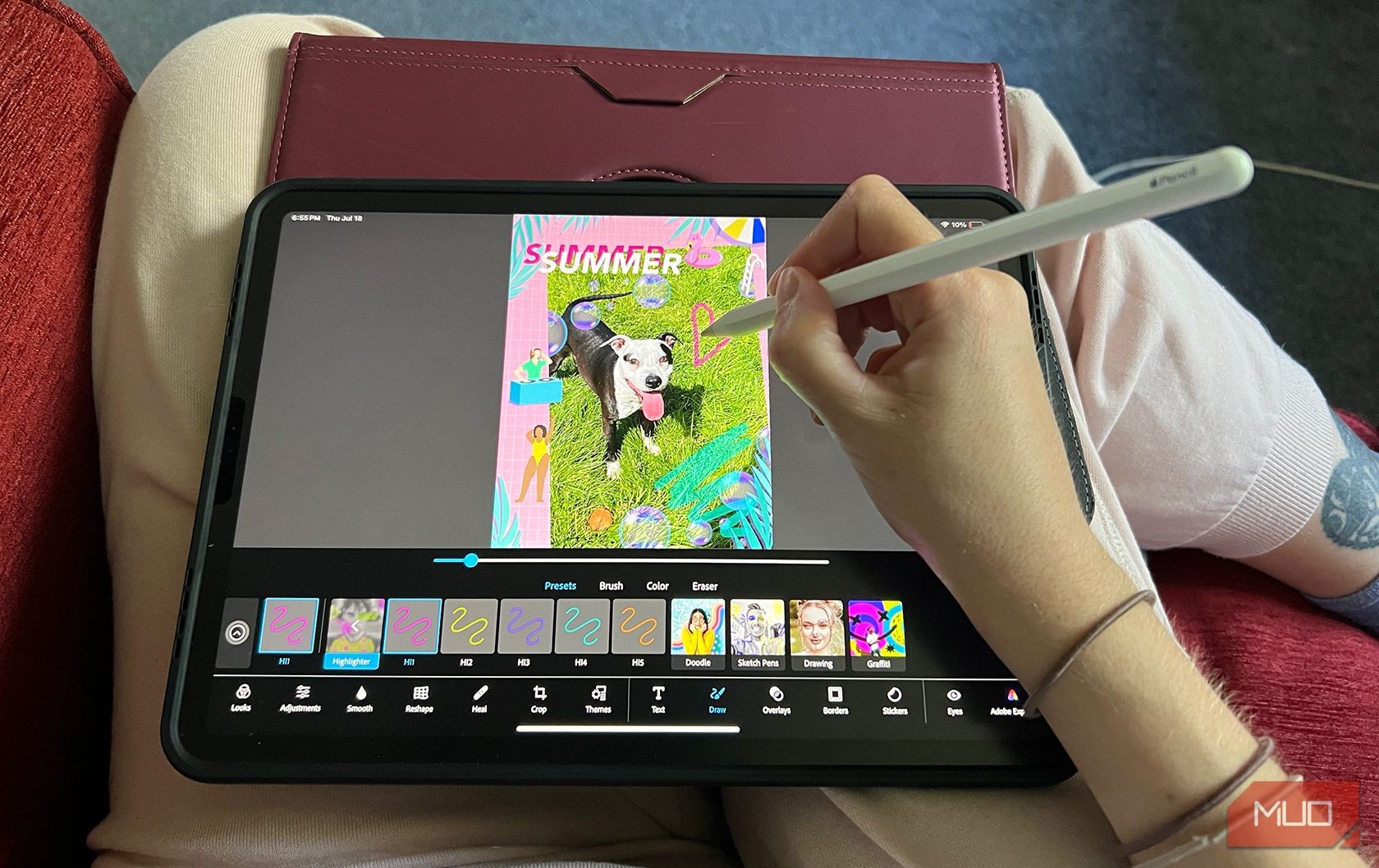 Chỉnh sửa ảnh trên iPad với Apple Pencil