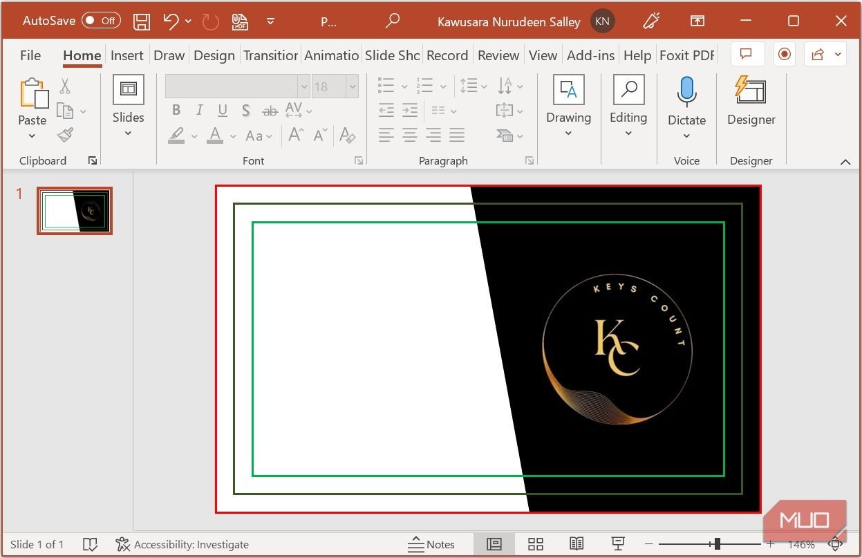 Chỉnh sửa điểm của hình chữ nhật trong PowerPoint