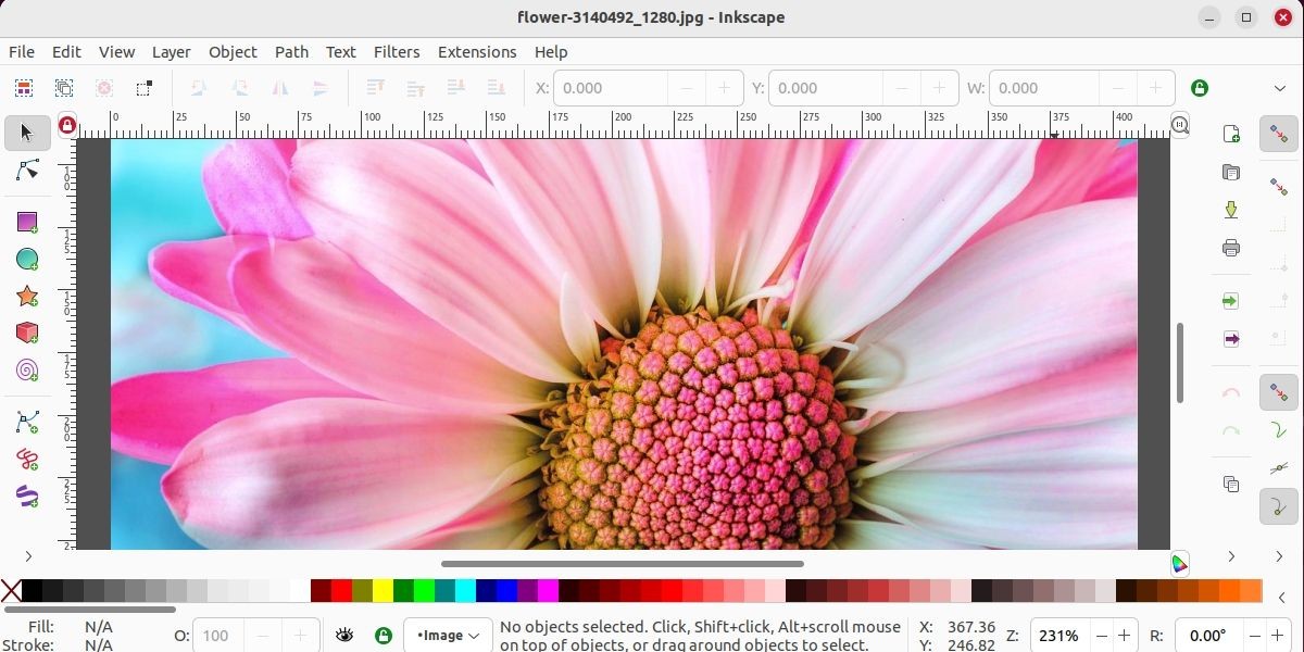Chỉnh sửa hình ảnh trong Inkscape trên Linux