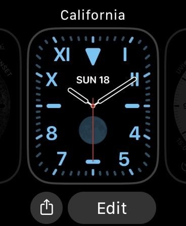 Chỉnh sửa màu sắc mặt đồng hồ Apple Watch